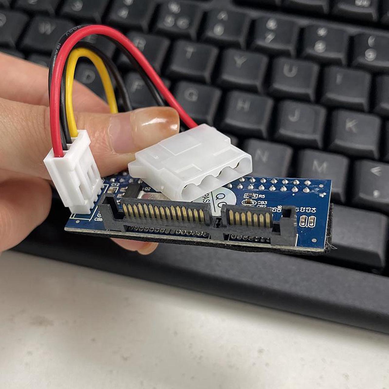 Alt view image 5 of 6 - Weastlinks IDE to SATA Adapter HDD 3.5 IDE to SATA Hard Disk Converter PATA IDE 39/40Pin to SATA 22Pin Hard Drive Connector with Data Cable