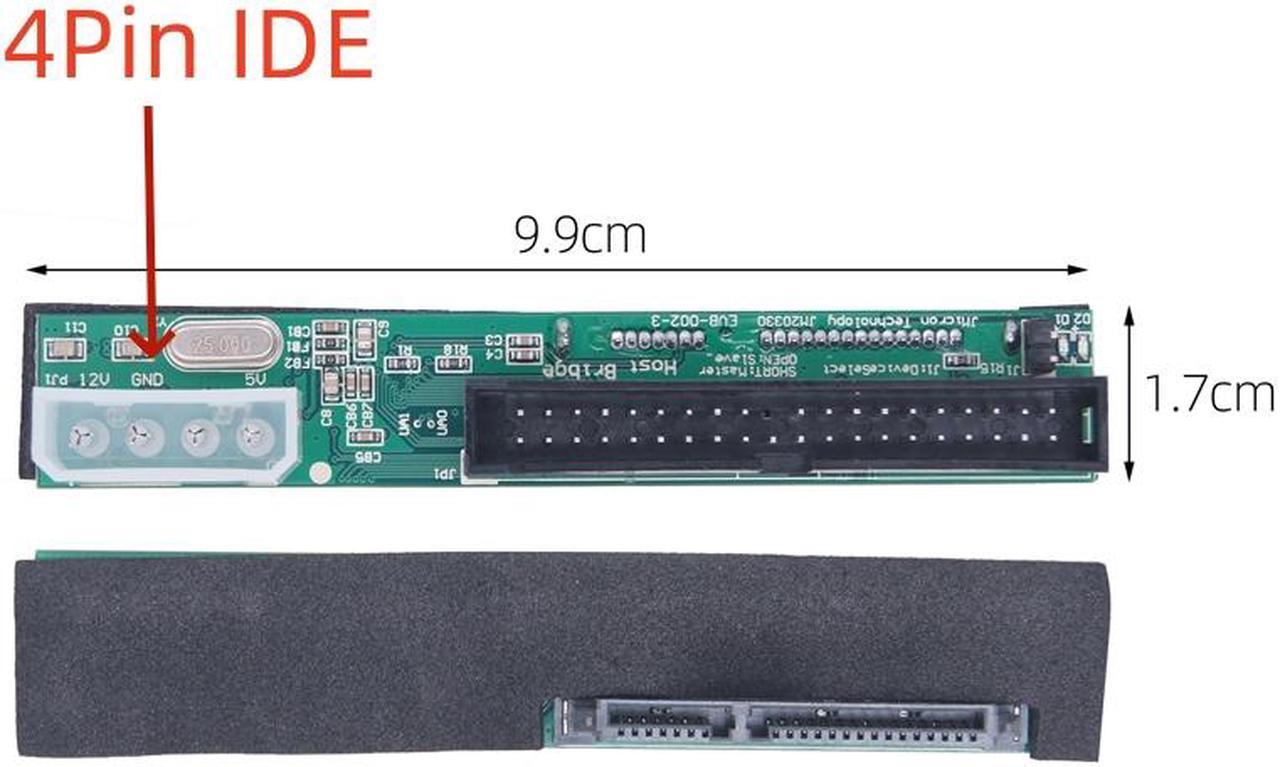 Weastlinks SATA to IDE Adapter 2.5" SATA Female to 3.5" IDE Male Converter 40 PIN Port 1.5Gbs 2.5 to 3.5 IDE Support ATA 133 100 HDD CD DVD