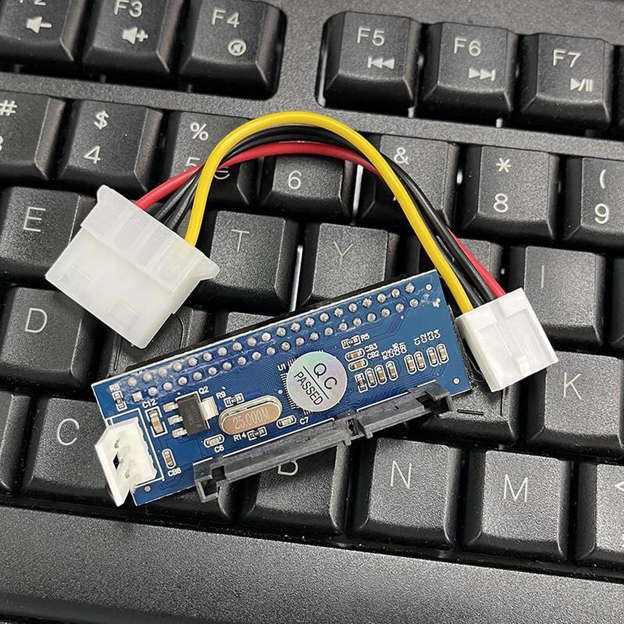 Alt view image 4 of 6 - Weastlinks IDE to SATA Adapter HDD 3.5 IDE to SATA Hard Disk Converter PATA IDE 39/40Pin to SATA 22Pin Hard Drive Connector with Data Cable