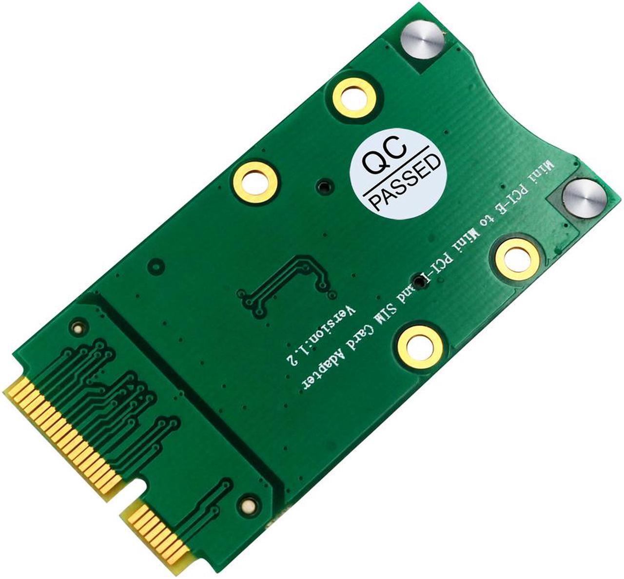 Alt view image 2 of 7 - Weastlinks Mini PCI Express Adapter Mini PCI-E Riser Card MINI PCIE to MINI PCI E Expansion Card SIM Card Slot for 3G/4G WWAN LTE GPS Cards