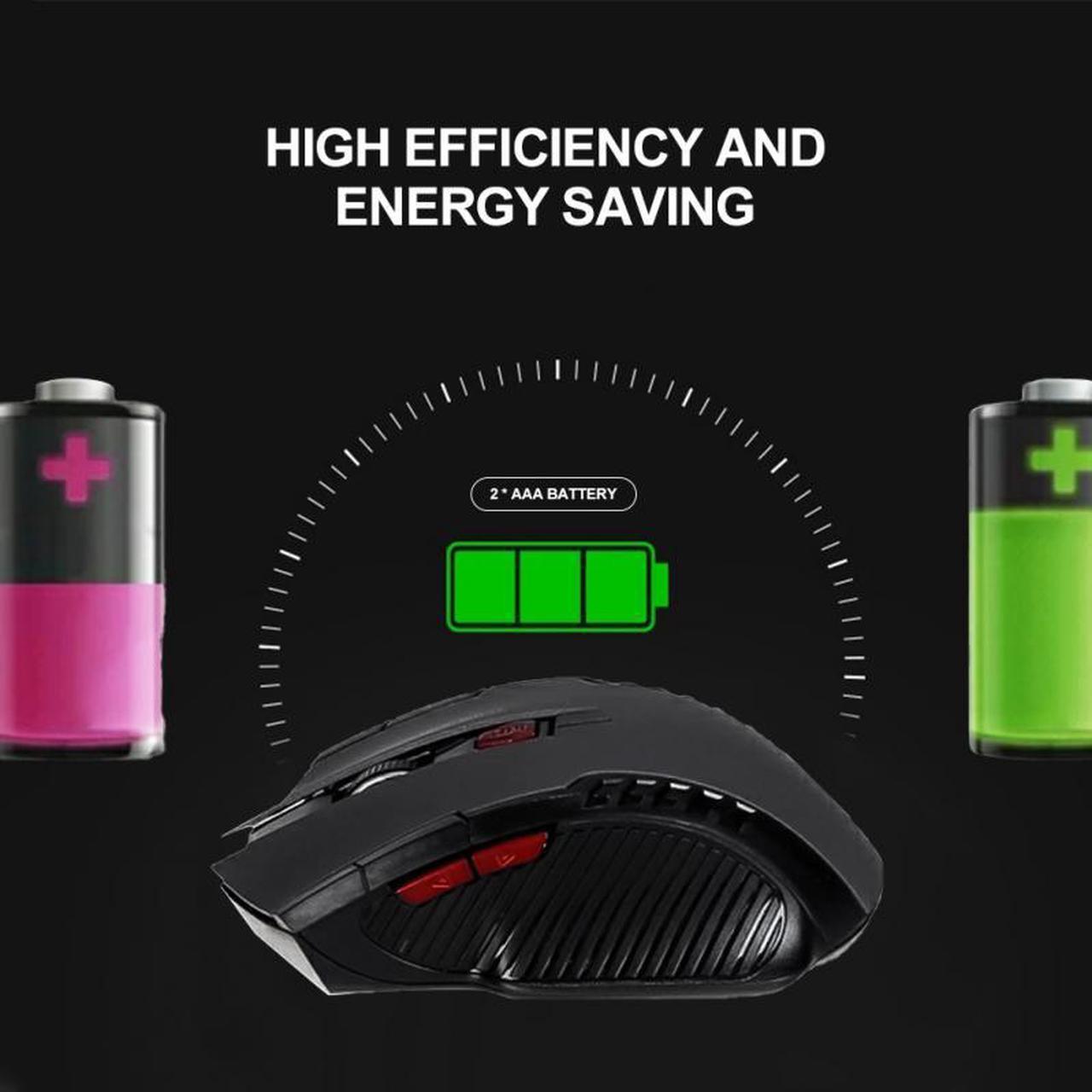 Alt view image 6 of 7 - Weastlinks 2.4G 6 Key Wireless Mouse Game Mouse 1600DPI USB Receiver Gaming Mouse Optical For Laptop Computer PC Gamer