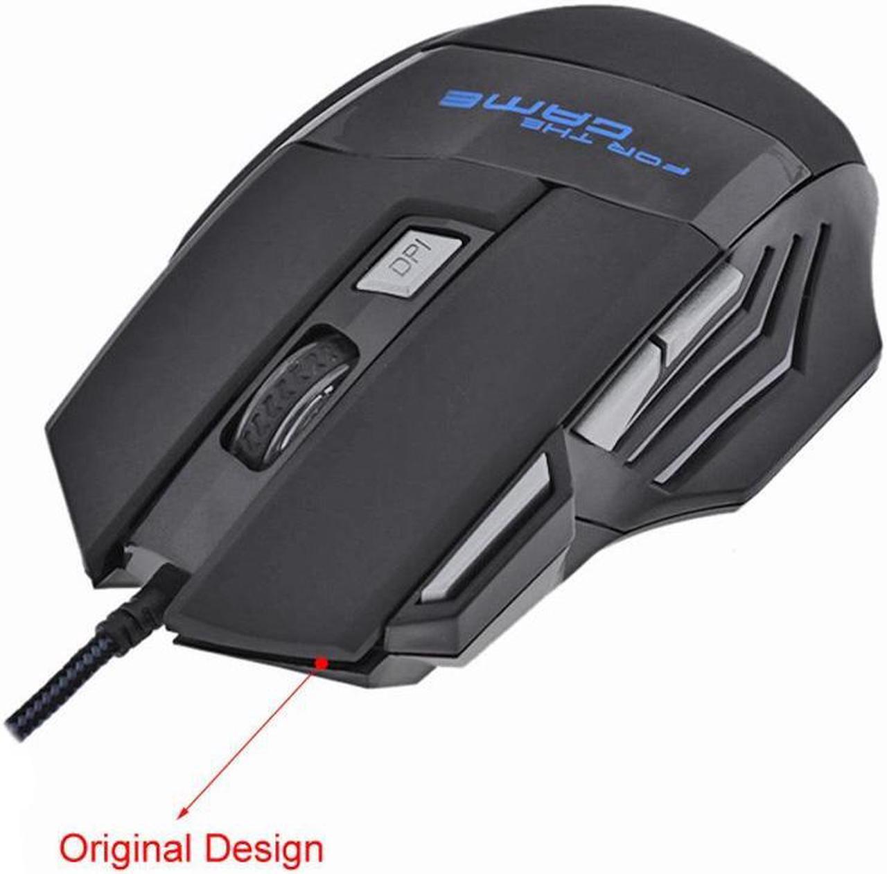 Alt view image 3 of 7 - Weastlinks 5500/3200/2400 DPI LED Optical USB Wired Gaming Mouse 7 /6/3 Buttons Gamer Computer Mice