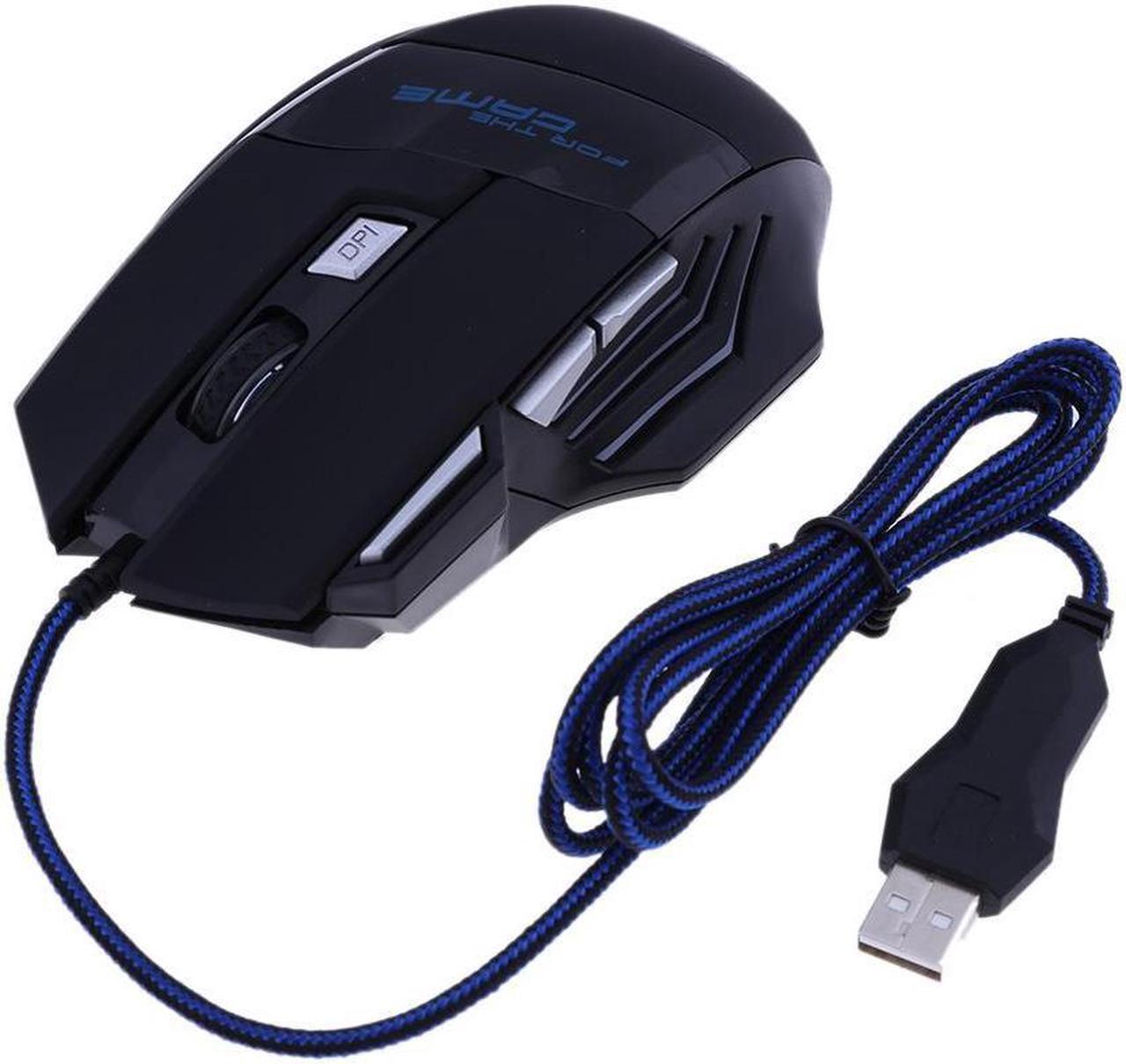 Alt view image 7 of 7 - Weastlinks 5500/3200/2400 DPI LED Optical USB Wired Gaming Mouse 7 /6/3 Buttons Gamer Computer Mice