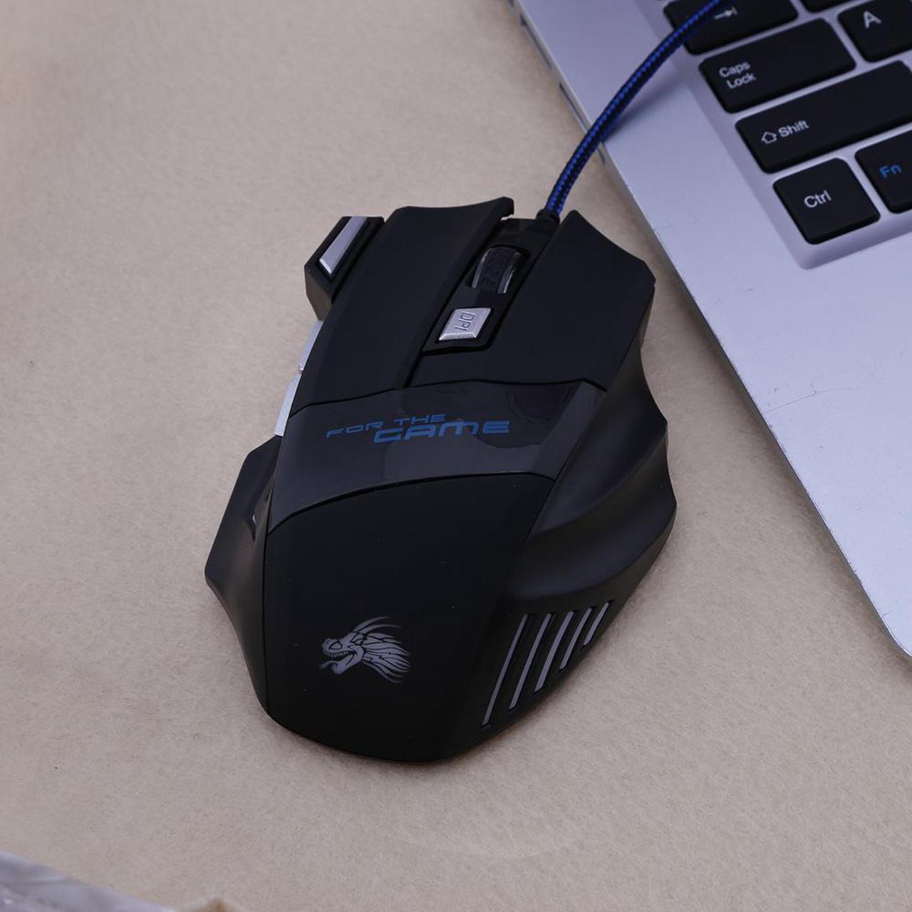 Alt view image 5 of 7 - Weastlinks 5500/3200/2400 DPI LED Optical USB Wired Gaming Mouse 7 /6/3 Buttons Gamer Computer Mice