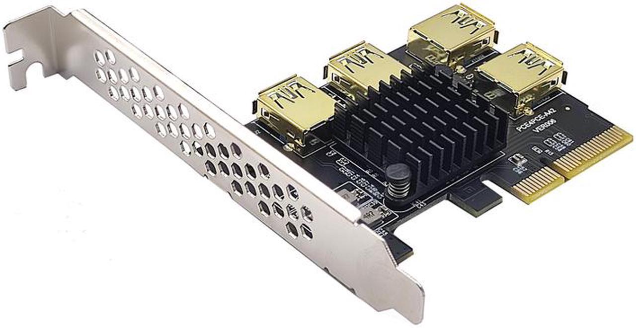 Main image of Weastlinks PCIE 1 to 4 Riser Card PCIE To PCIE Adapter 1 Turn 4 PCI Express Slot X4 to X16 USB3.0 Riser Card Converter For BTC Miner Mining