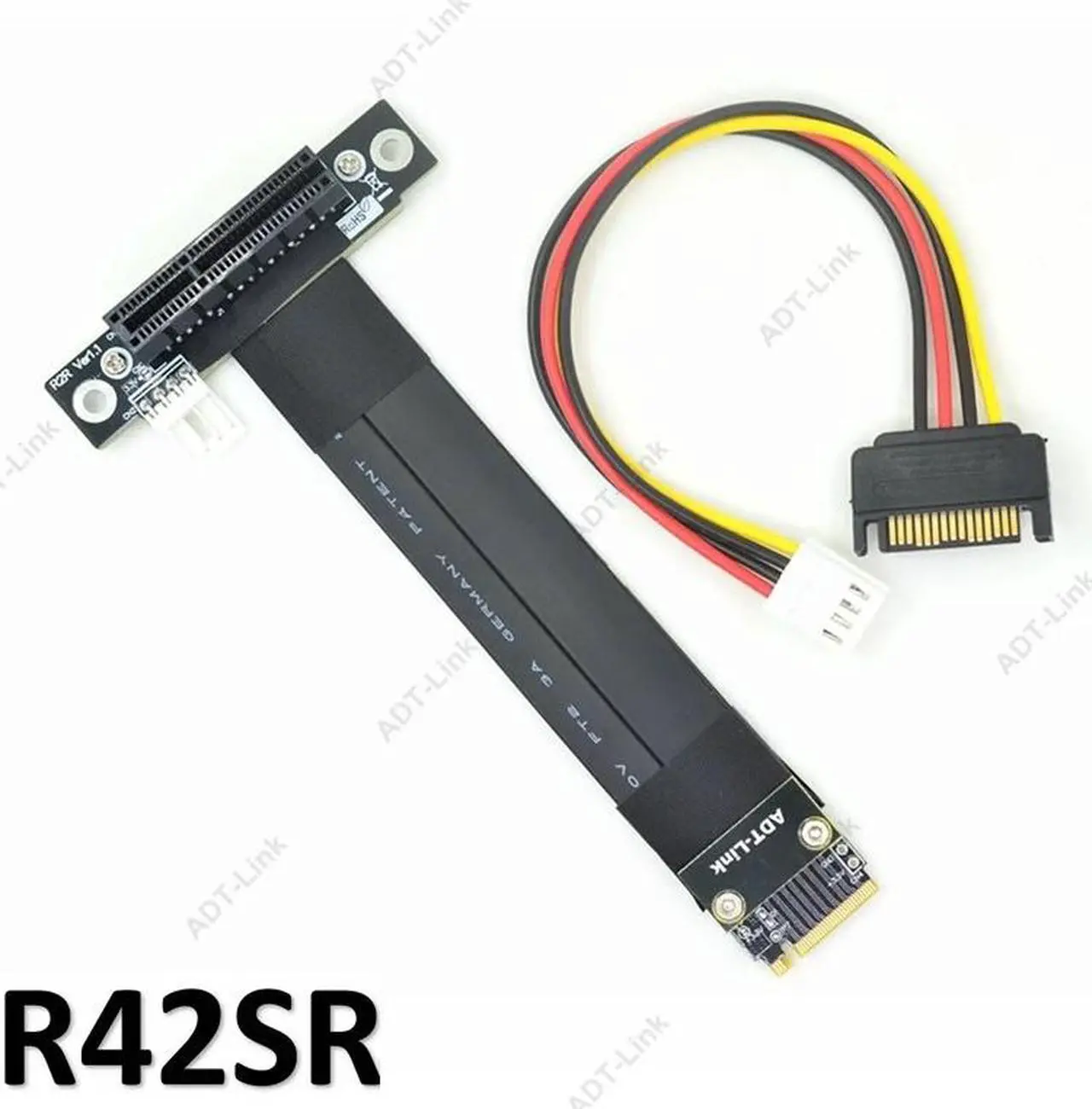 Alt view image 2 of 2 - Weastlinks PCIe x4 3.0 Extension Cable PCI Express 4x To M.2 NVMe M Key 2280 Riser Card Gen3.0 Extender Line 32G/bps