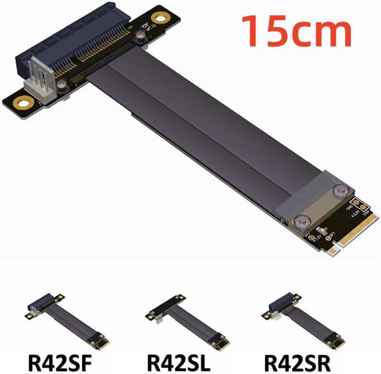 Weastlinks PCIe x4 3.0 Extension Cable PCI Express 4x To M.2 NVMe M Key 2280 Riser Card Gen3.0 Extender Line 32G/bps