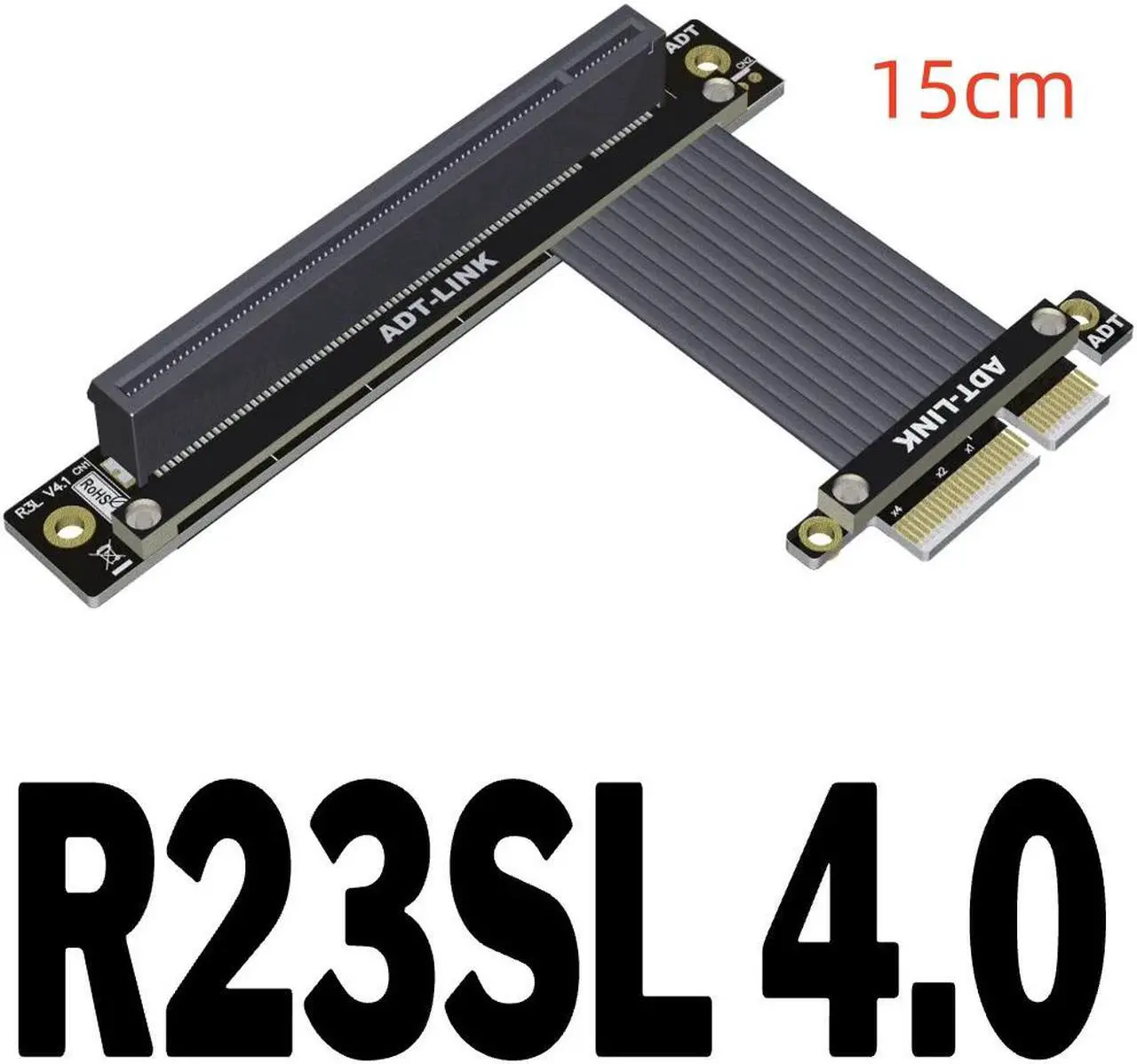 Main image of Weastlinks PCIe 4.0 x4 to x16 Riser Cable 32G/bps PCI-E 4x 16x Extender Conversion Cable PCI Express GEN4