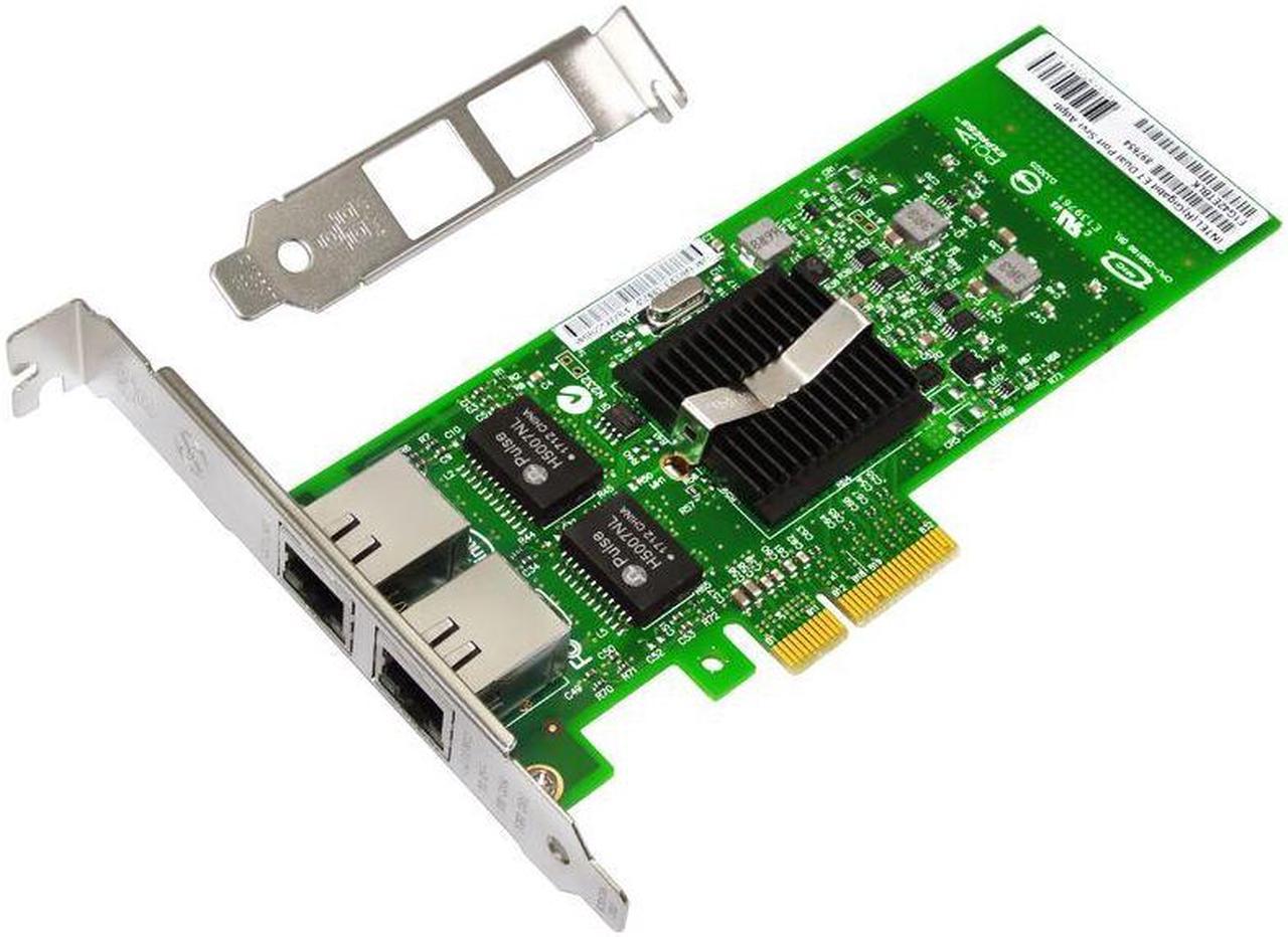 Weastlinks PCI Express Network Card Dual Port PCIE X4 Gigabit Ethernet 10/100/1000Mbps LAN Adapter Controller Wired 82576 EB/GB E1G42ET