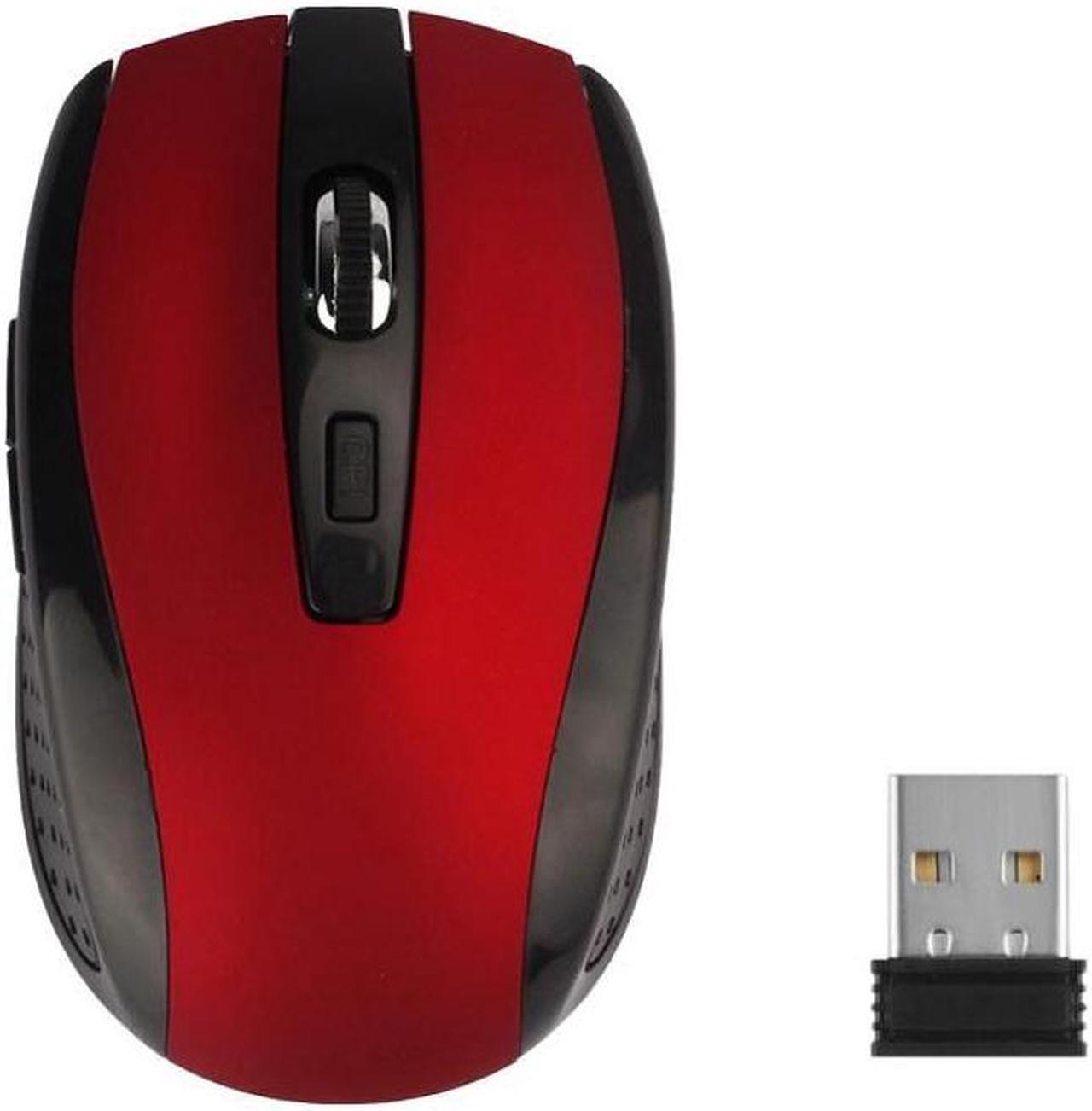 Weastlinks Gaming Wireless Mouse 6 Keys 2.4GHz Computer Mouse Mice For Gaming Office Red