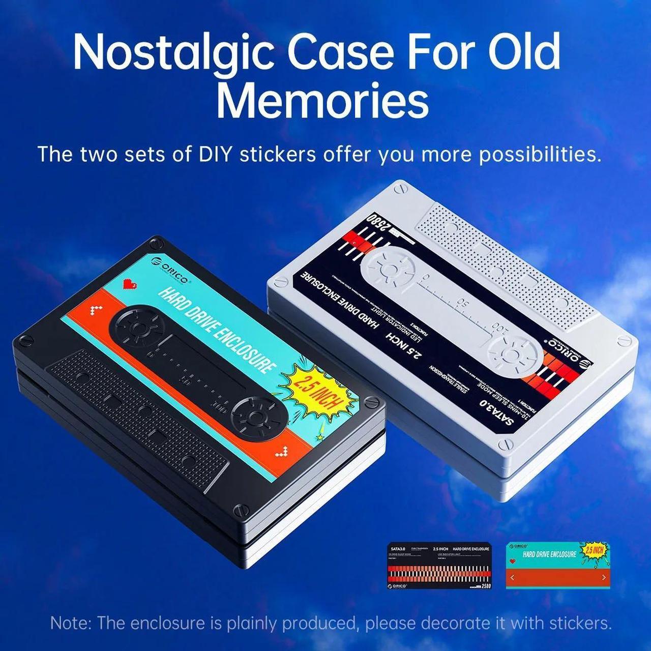 Alt view image 4 of 7 - Weastlinks 2.5'' HDD Enclosure SATA to USB3.0 USB3.1 External Hard Drive HD Disk Case 5Gbps/6Gbps Type-C HDD Case With DIY Sticker