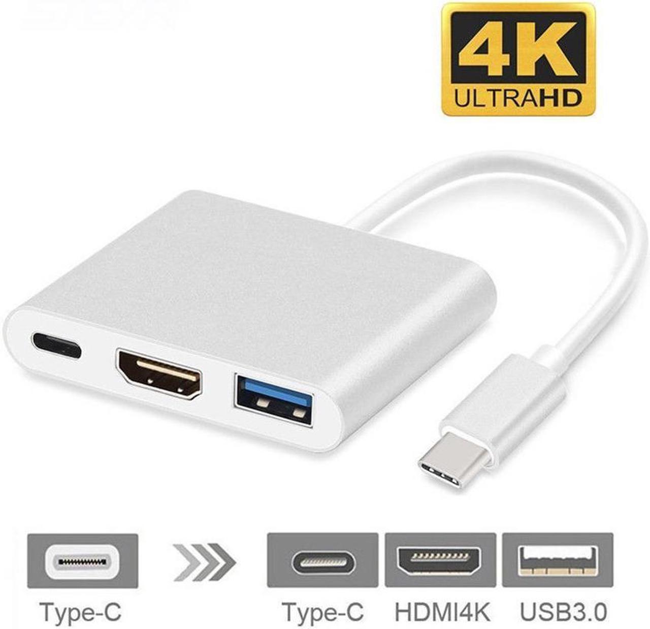 Weastlinks 3 in 1 Hub Type C USB 3.1 to PD USB-C 4K * 2K 1080p HDMI USB3.0 USB 3.0 Adapter For Apple Macbook pro samsung S10 S9 S8