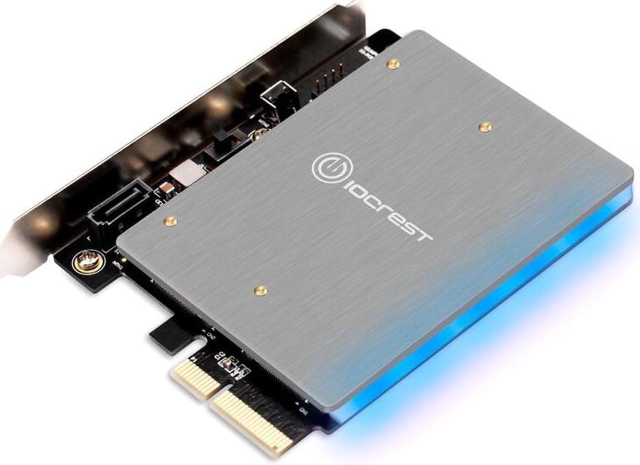 Weastlinks PCIE TO NVME MKEY card With 5V RGB LED PCIE to M2 NVME SSD Adapter PCI Express x4 Card B Key and M Key Port