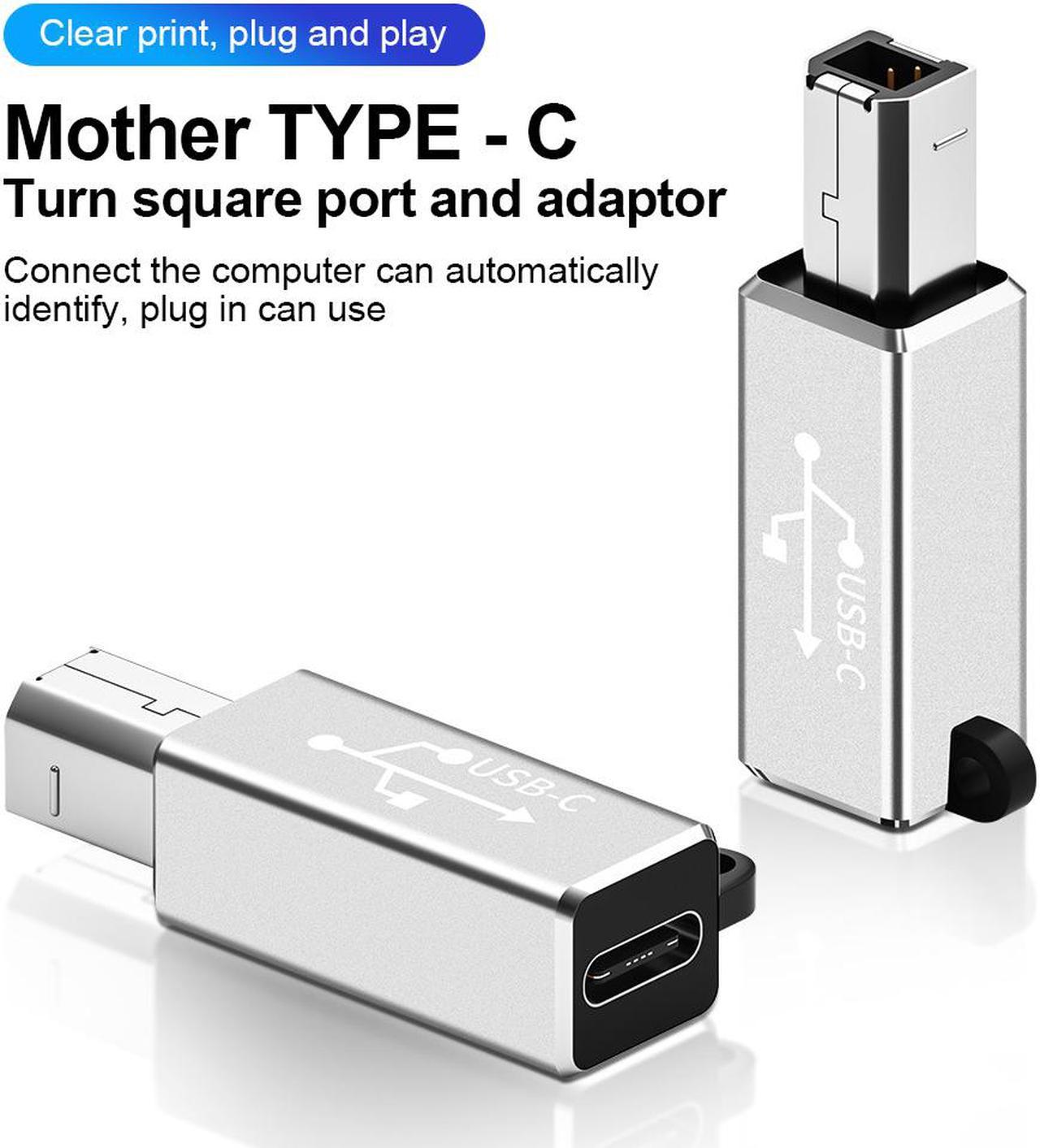 Weastlinks USB-C Printer Cable For USB-C Equipped Laptop PC to USB Type B Scanner Printer Server Fax Machine Hard Drive Camera Piano