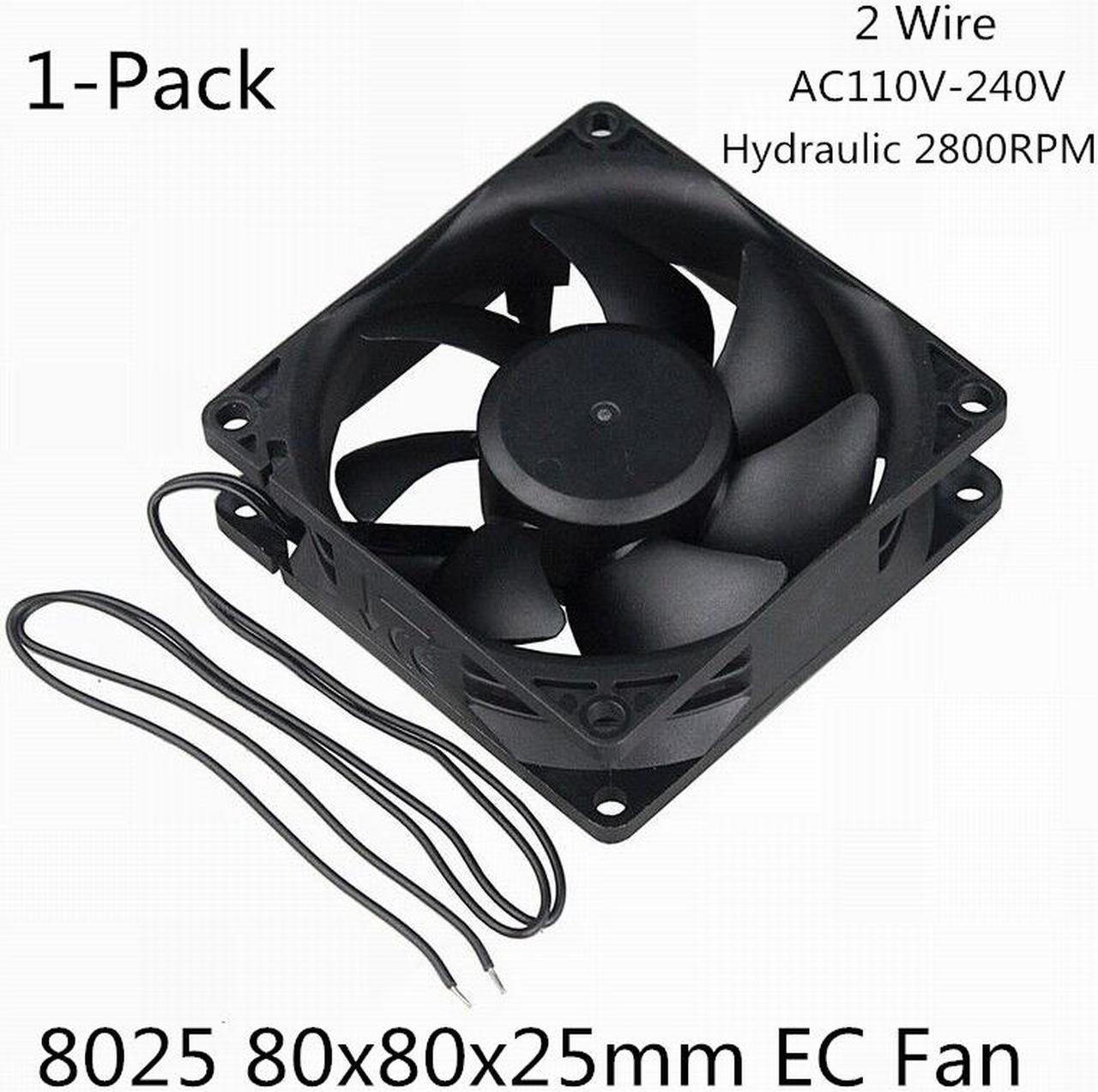 Weastlinks 1Pcs EC Axial Fan 80mm 90mm PC Dual Ball Brushless Fan Cooler AC 110V 120V 220V 230V 240V Computer Case EC Fan 8025 9225