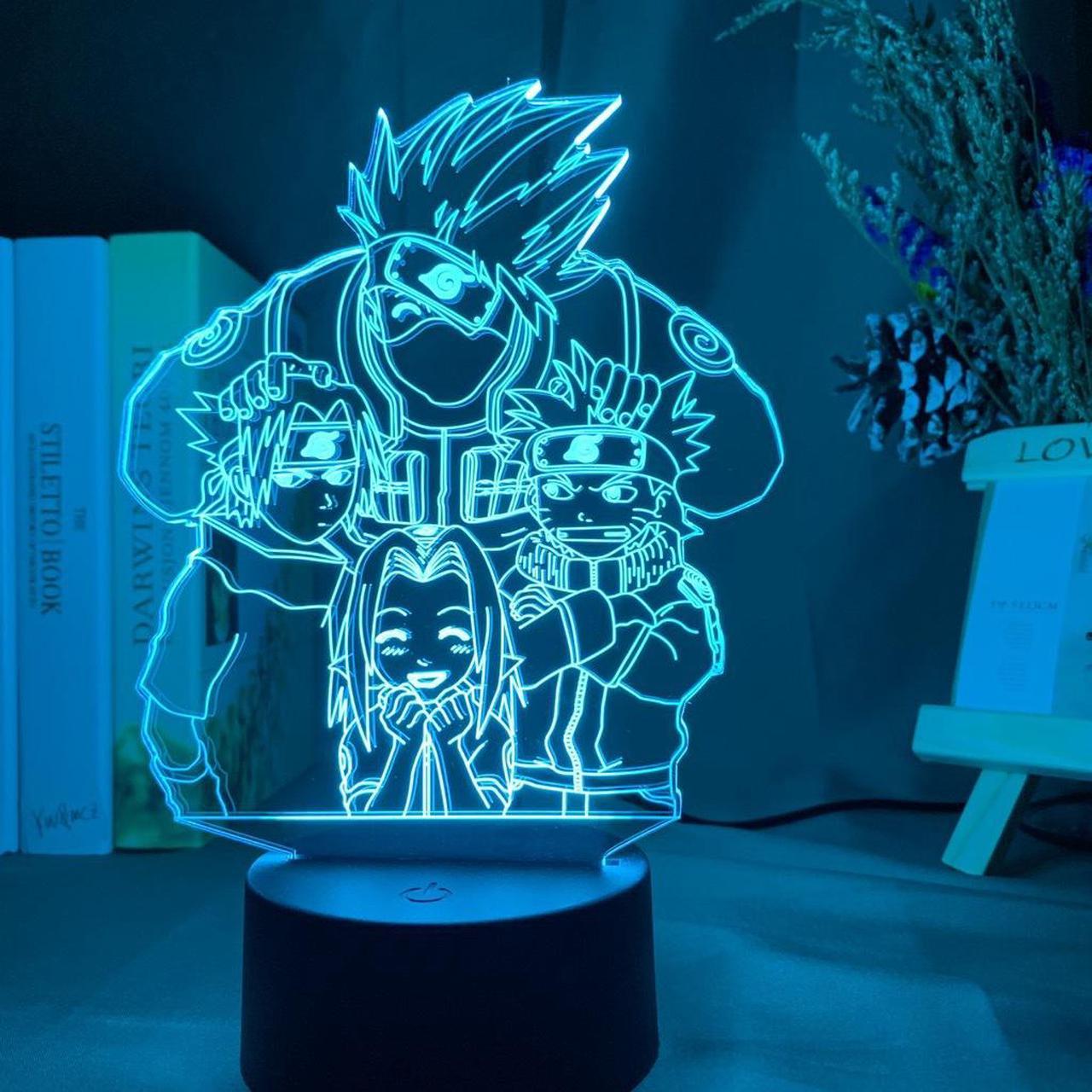 Weastlinks 16 Colors Naruto Uzumaki LED Night Light Toys Akatsuki Kakashi Hatake Kids Bedroom Nightlight Itachi Uchiha 3D Lamp Toys Gift