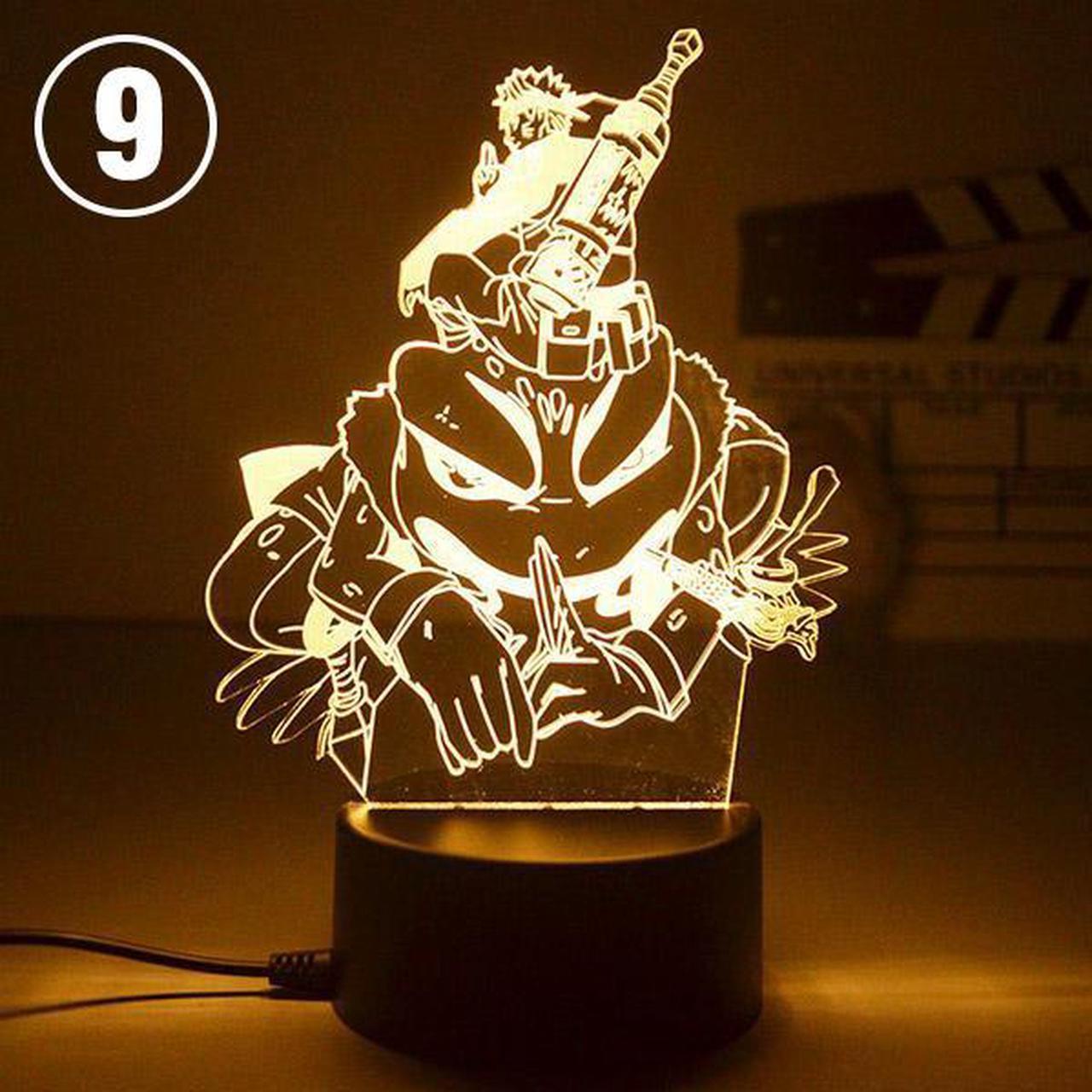 Weastlinks 16 Colors Naruto Uzumaki LED Night Light Toys Akatsuki Kakashi Hatake Kids Bedroom Nightlight Itachi Uchiha 3D Lamp Toys Gift