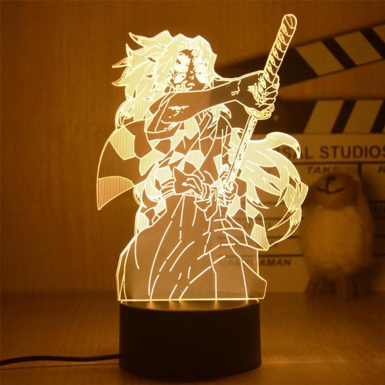 Weastlinks Anime 3D Led Light Kimetsu No Yaiba Nezuko Kamado for Bedroom Decoration Night Light Gift Manga 3D Lamp Demon Slayer Room Decor