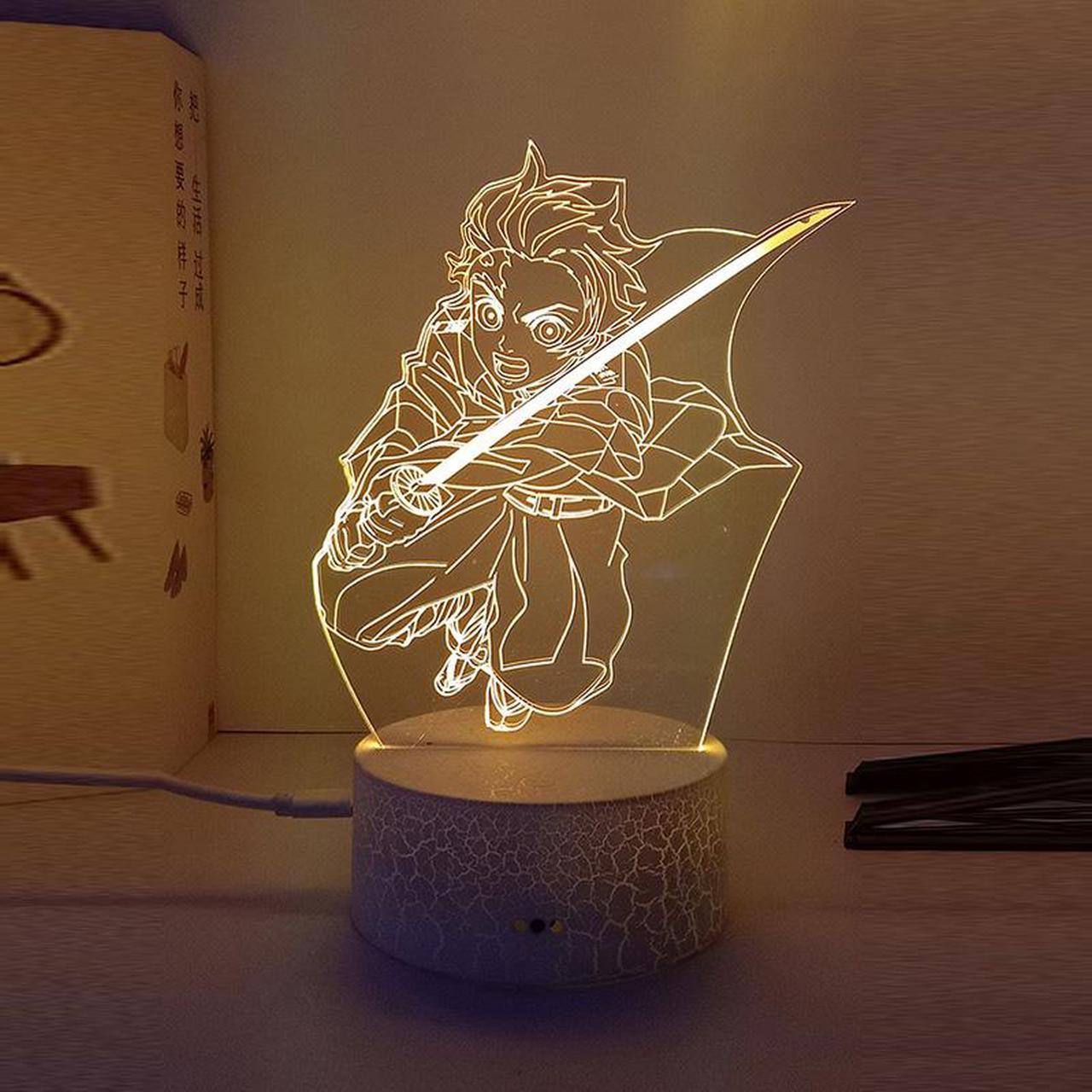 Weastlinks Demon Slayer Kimetsu No Yaiba Nezuko Rengoku Zenitsu Tanjiro 3d Led Lamp Bedroom Manga Anime Figure Night Lights Children Gift