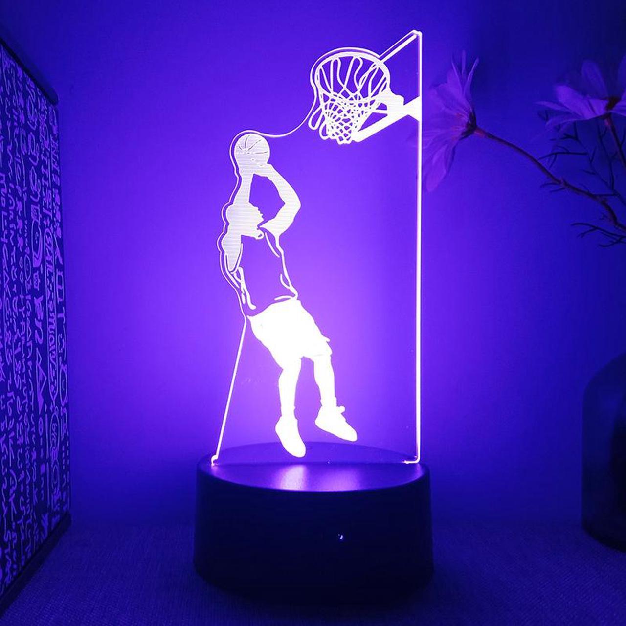 Weastlinks Basketball Athlete Figure 3d Led Lamp For Bedroom Night Lights Children's Room Decor Birthday Gift For Boyfriend