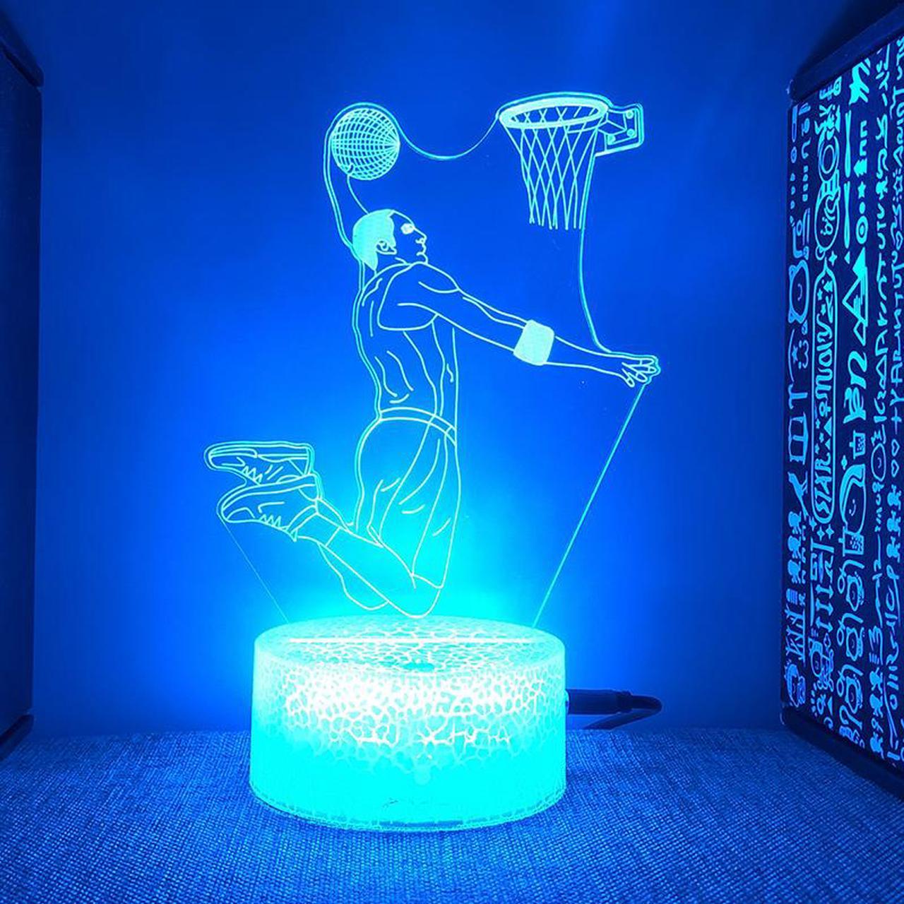 Weastlinks Basketball Athlete Figure 3d Led Lamp For Bedroom Night Lights Children's Room Decor Birthday Gift For Boyfriend