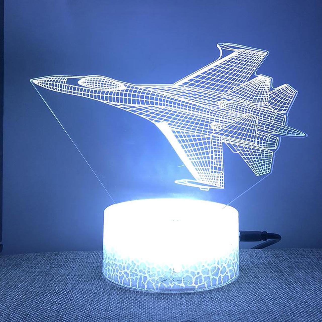 Weastlinks Aircraft Airplane 3d Led Night Light For Bedroom Fighter Rocket SteamShip Lava Lamp Children's Room Decor Birthday Gift