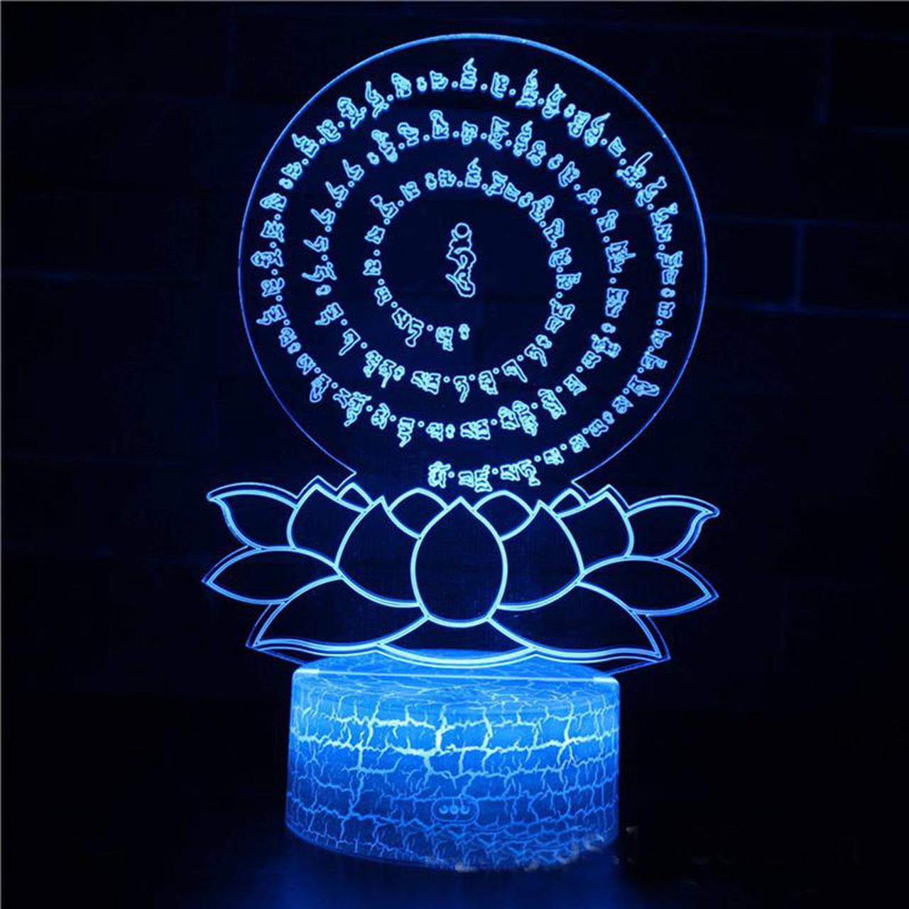 Weastlinks Buddhism Taoism Buddha Figure Avatar 3d Led Lamp For Bedroom God of Wealth Night Lights Room Decor Holiday Gift