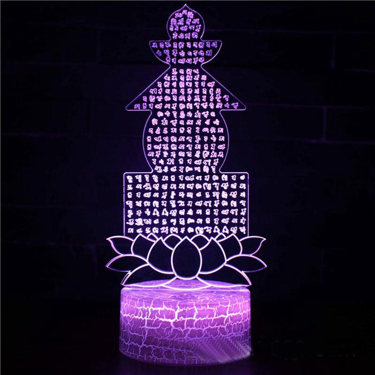 Weastlinks Buddhism Taoism Buddha Figure Avatar 3d Led Lamp For Bedroom God of Wealth Night Lights Room Decor Holiday Gift