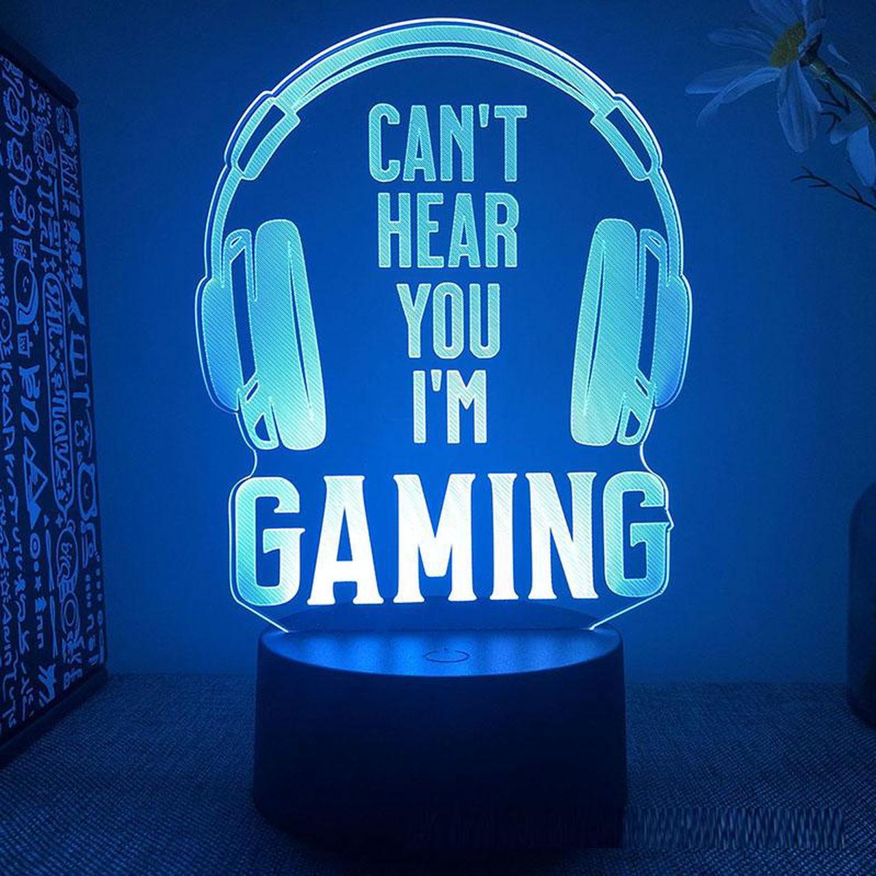 Weastlinks Gamepad Headphones Game Over Room Decoration Gaming Setup Accessories 3d Led Lamp Gamer Girl Desk Night Lights Christmas Gift