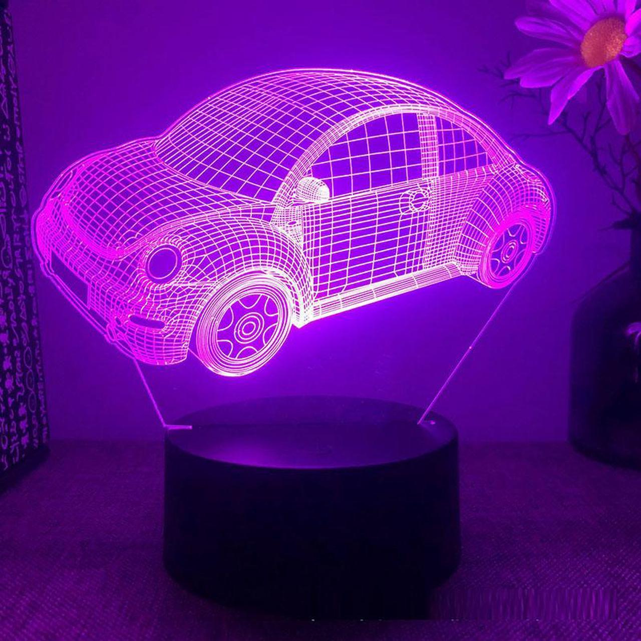 Weastlinks Car Bus Beetle 3d Led Night Light For Bedroom Tractor Excavator Touch Bedside Table Lamp Children's Room Decor Birthday Gift