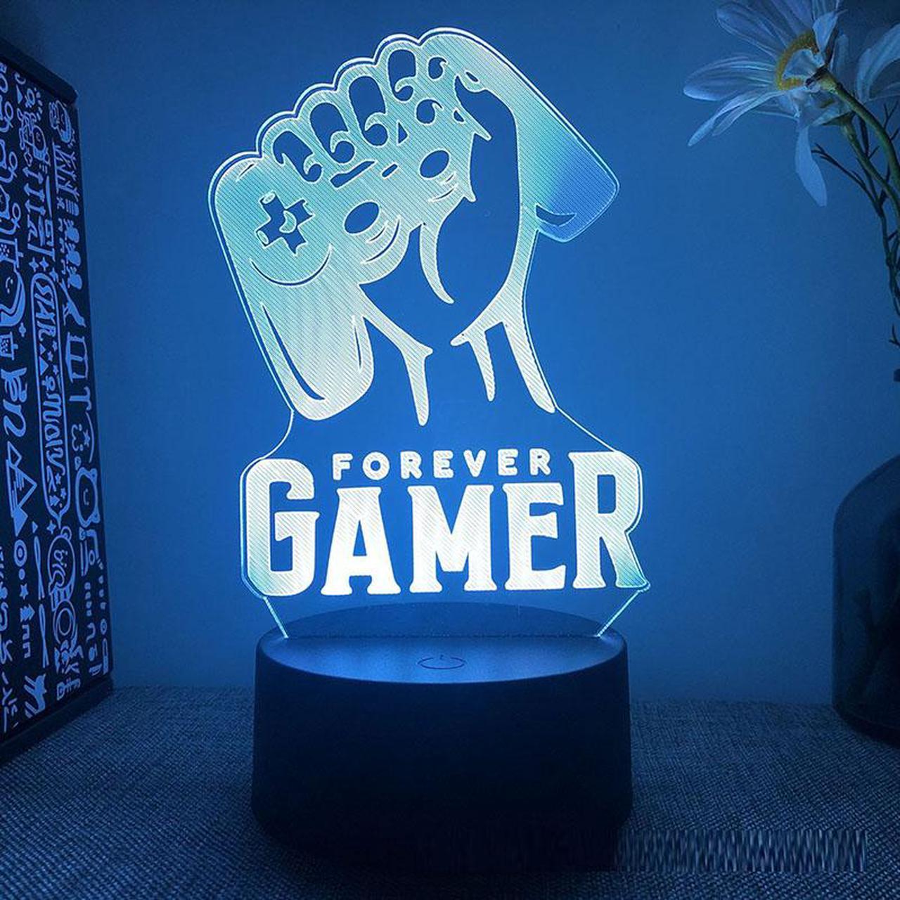 Weastlinks Gamepad Headphones Game Over Room Decoration Gaming Setup Accessories 3d Led Lamp Gamer Girl Desk Night Lights Christmas Gift