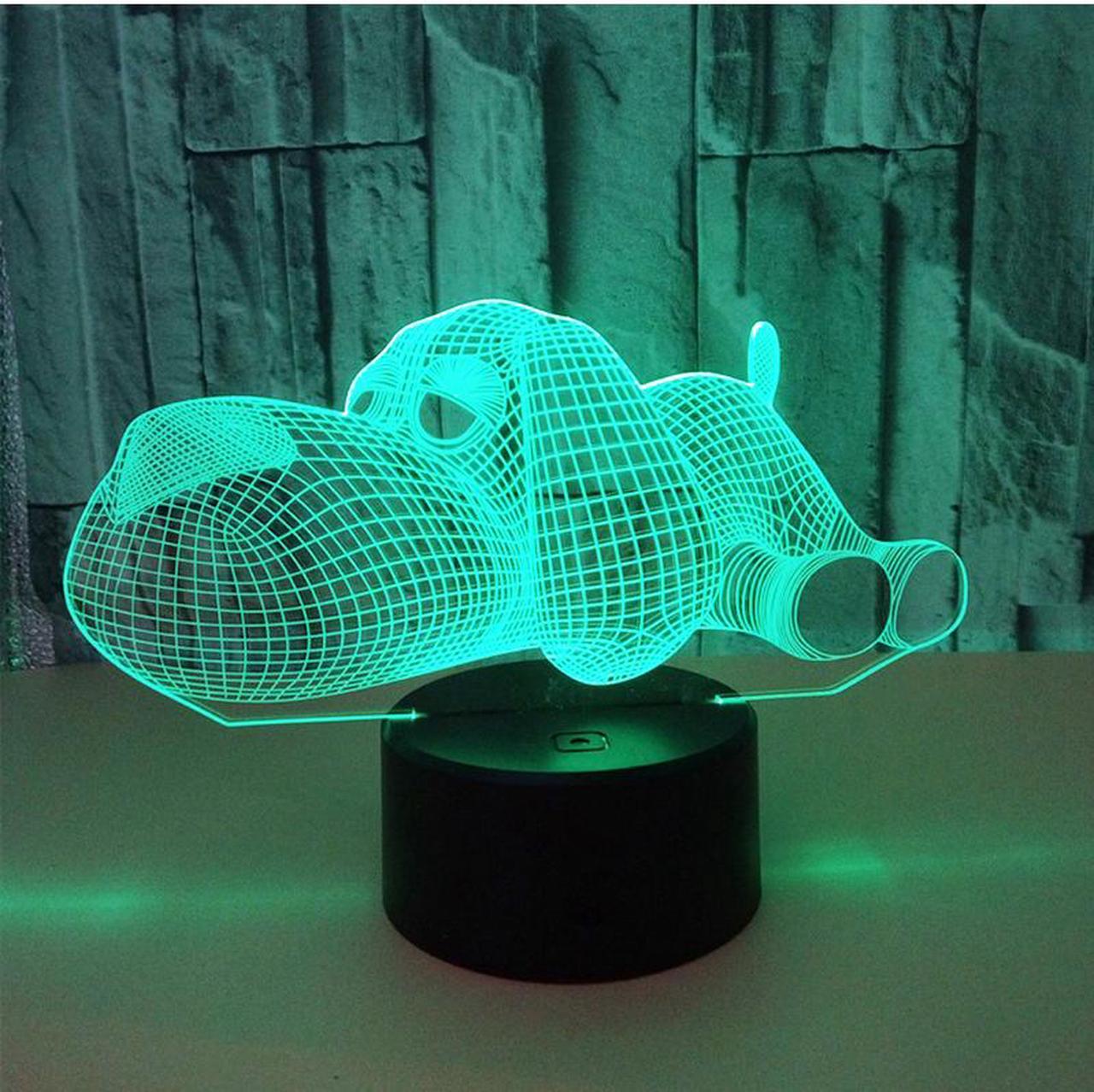 Weastlinks All Kinds of Dog 3D Lamp LED Night Light with 7 Colors Change Acrylic Stereo Illusion Table Lamp 5V USB Novelty Gifts