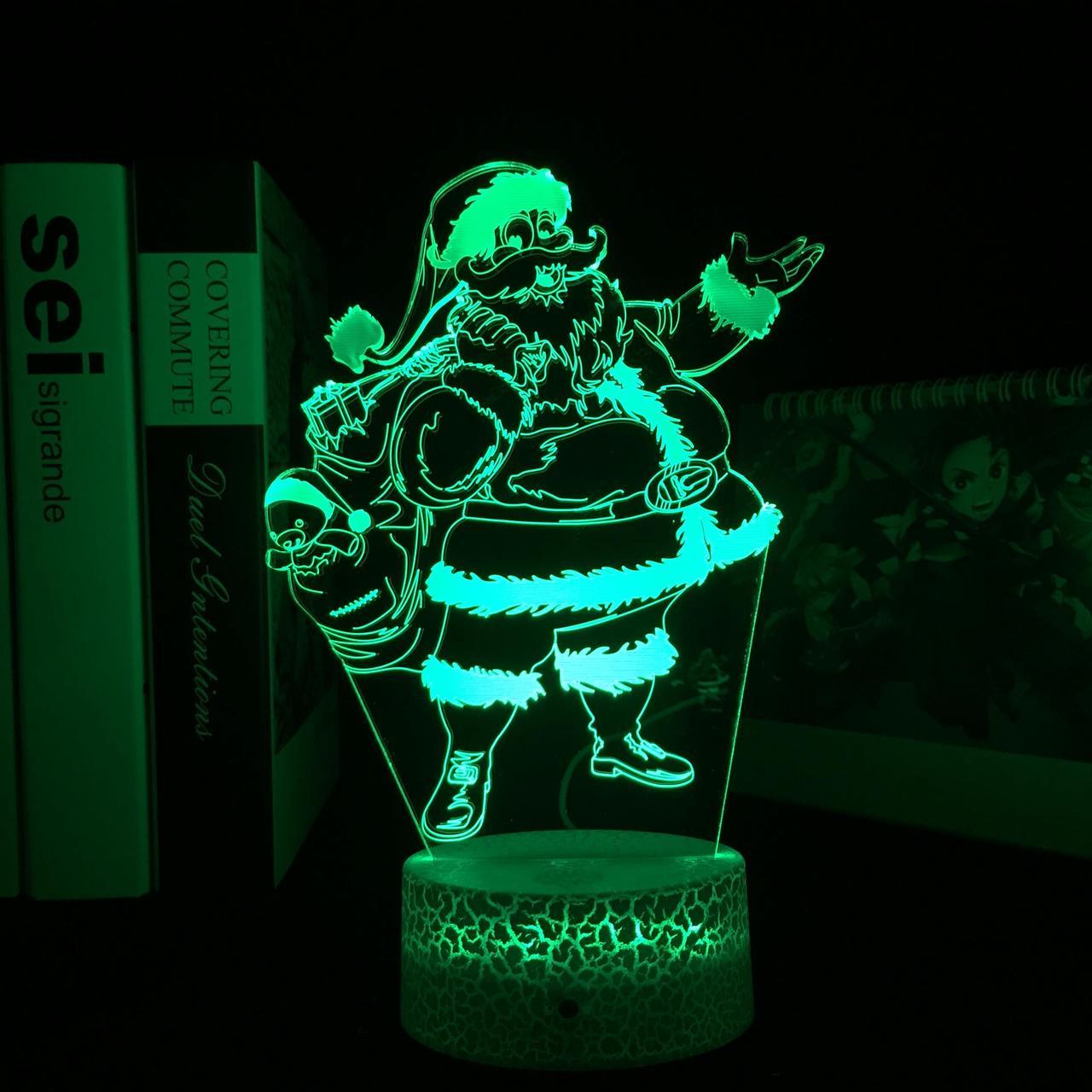 Weastlinks Santa Claus 7 Color Lamp 3D Visual Led Night Lights For Kids Touch USB Table Lampara Lampe Sleeping Nightlight Christmas Gift