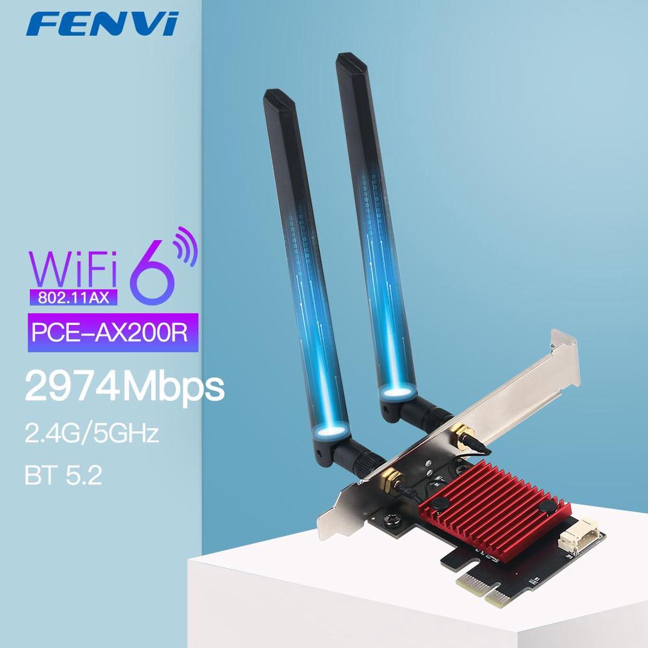 Weastlinks AX3000 Wi-Fi 6 3000Mbps Wireless PCIe For Bluetooth 5.2 WiFi Adapter Intel AX200 Wi-Fi Card 802.11AX 2.4G/5Ghz PC Win10/11