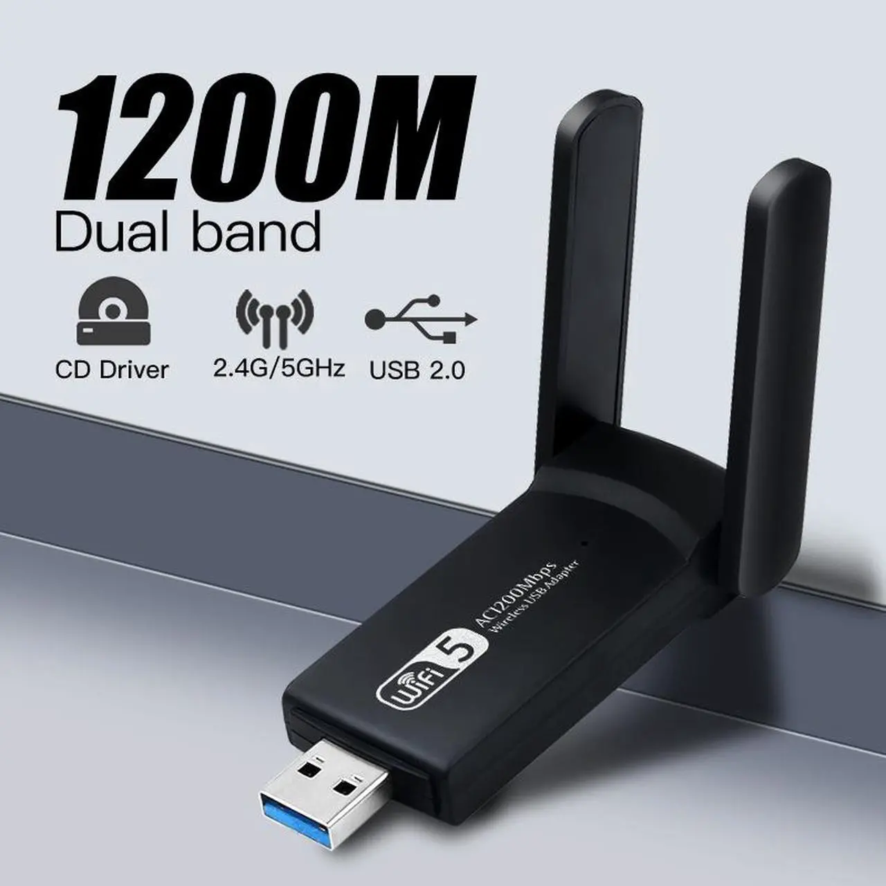 Main image of Weastlinks 1800Mbps WiFi 6 USB Adapter Wireless Network Card USB 3.0 WiFi6 Dongle USB LAN Ethernet Dual Band 2.4G/5.8G For PC Laptop Win 10