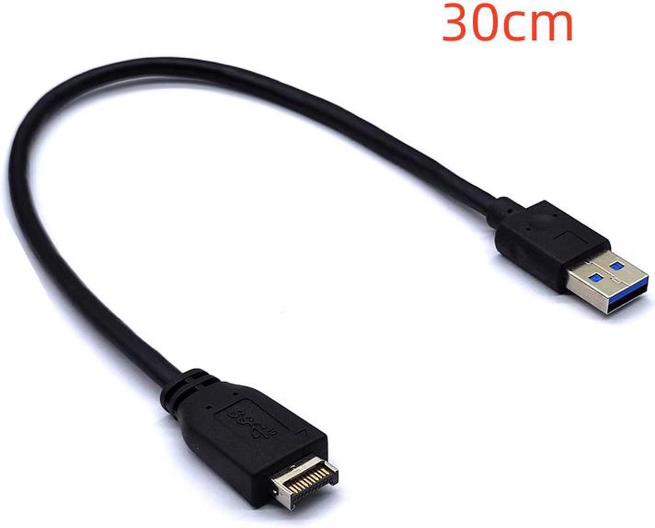 Weastlinks USB 3.2 Gen2 Front Panel Screw Mount Extension Cable 10Gbps 20Pin TYPE-E to USB3.1 TYPE-A Female/Male Connector Extensor Adapter