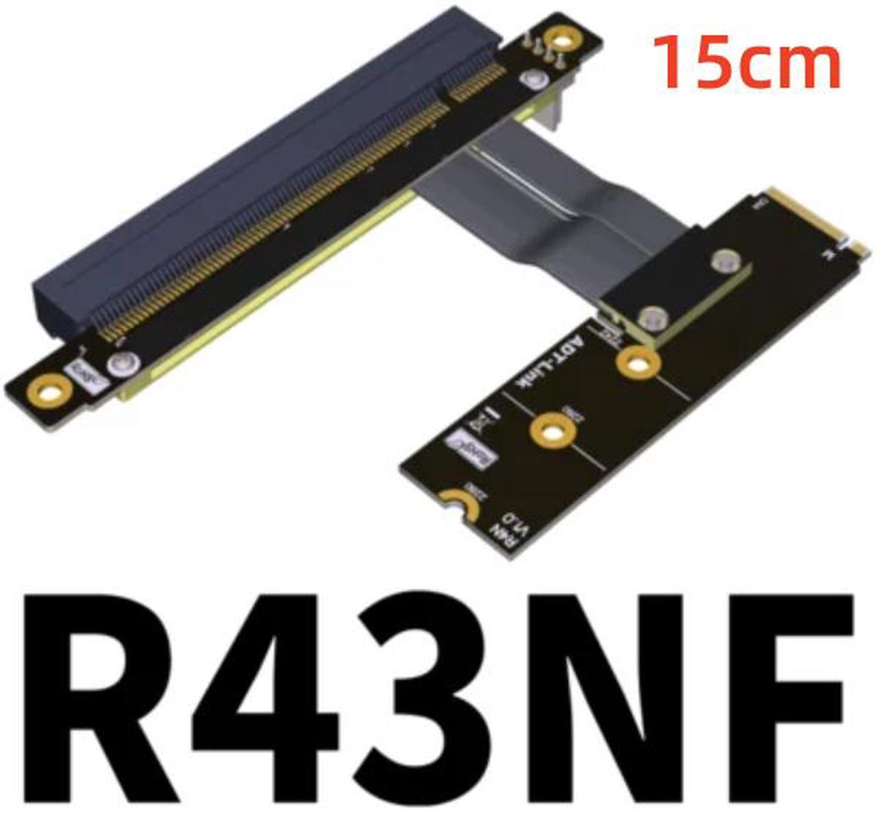 Weastlinks PCI-E 3.0 Riser Card M.2 for NGFF for NVMe to PCIe x16 Extension Cable Gen3 SATA Power Cable 32G/bps for BTC Miner