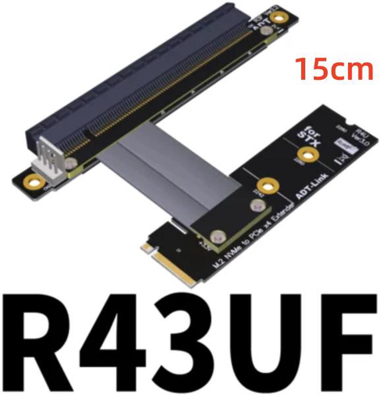 Weastlinks PCI-E 3.0 Riser Card M.2 for NGFF for NVMe to PCIe x16 Extension Cable Gen3 SATA Power Cable 32G/bps for BTC Miner