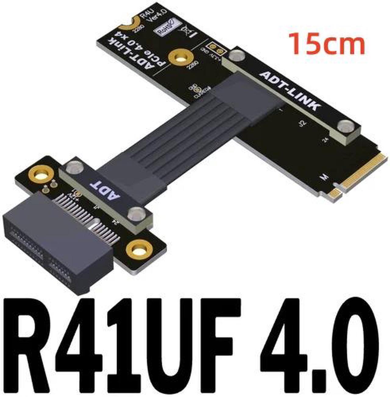 Weastlinks M.2 NVMe PCIE 1x 4.0 to M.2 NVMe Key M Riser Adapter Card Extension female chassis M2 PCI-Express X1 Sata Power Cord