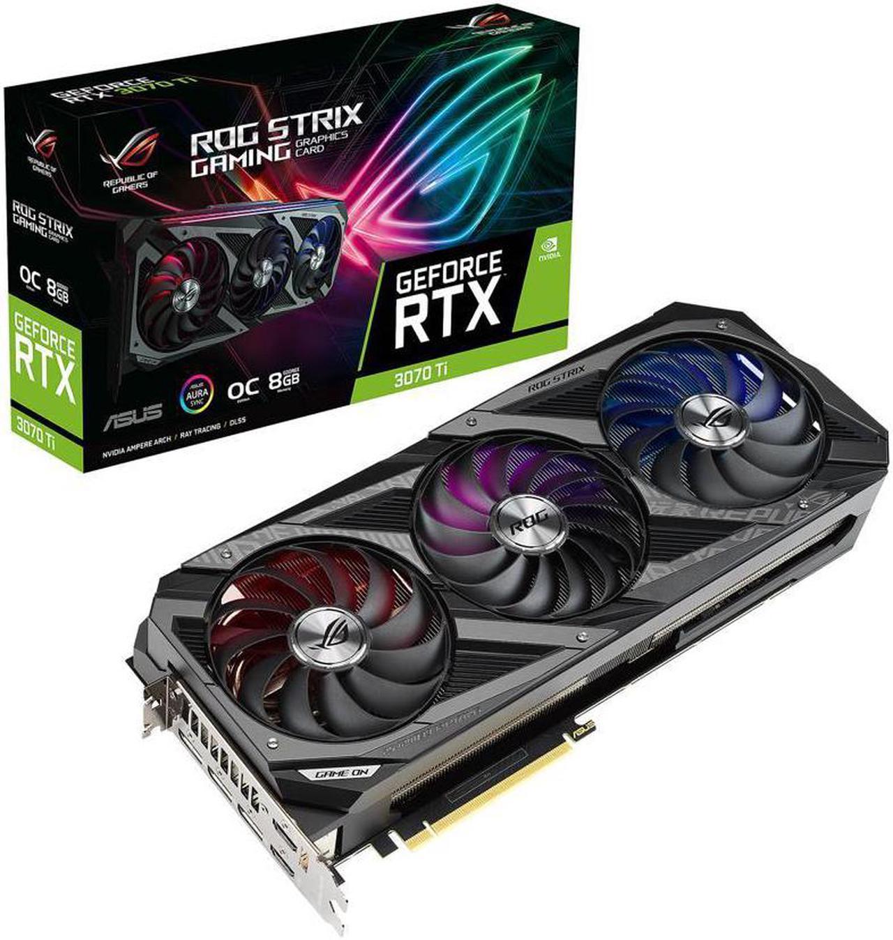 ASUS ROG Strix GeForce RTX 3070 Ti 8GB GDDR6X PCI Express 4.0 x16 Video Card ROG-STRIX-RTX3070TI-O8G-GAMING