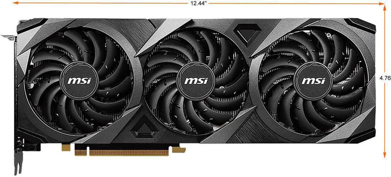 Alt view image 3 of 7 - MSI Ventus GeForce RTX 3070 Ti 8GB GDDR6X PCI Express 4.0 Video Card RTX 3070 Ti Ventus 3X 8G OC