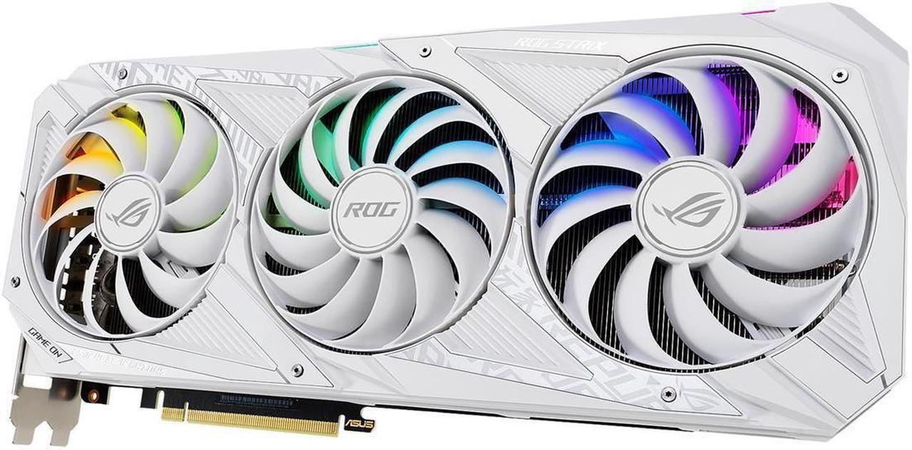 Main image of ASUS ROG Strix GeForce RTX 3070 8GB GDDR6 PCI Express 4.0 Video Card ROG-STRIX-RTX3070-O8G-WHITE-V2