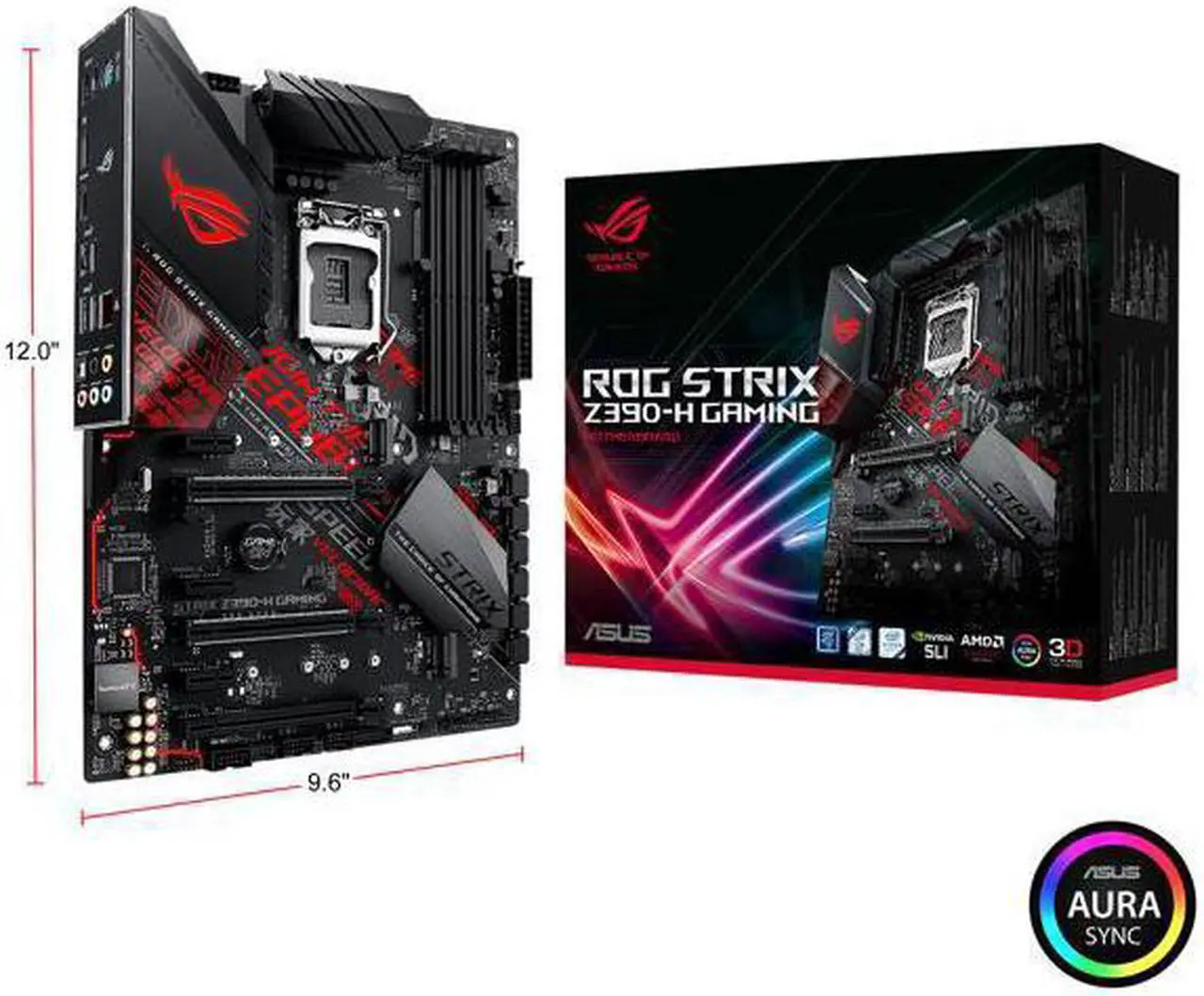 Main image of ASUS ROG Strix Z390-H Gaming Motherboard LGA1151 (Intel 8th and 9th Gen) ATX DDR4 DP HDMI M.2 USB 3.1 Gen2 Gigabit LAN