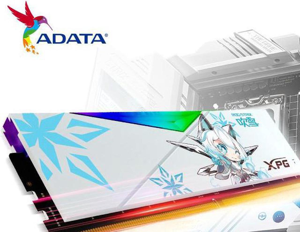 Alt view image 3 of 3 - ADATA XPG LANCER RGB SE7EN Limited Edition DDR5 Desktop Memory, ADATA&ASUS ROG STRIX Collaboration, 32GB (2x16GB)  6000 MHz | RAM Upgrade | PMIC + ECC - Intex XMP 3.0 Compatible,Snow/White UDIMM
