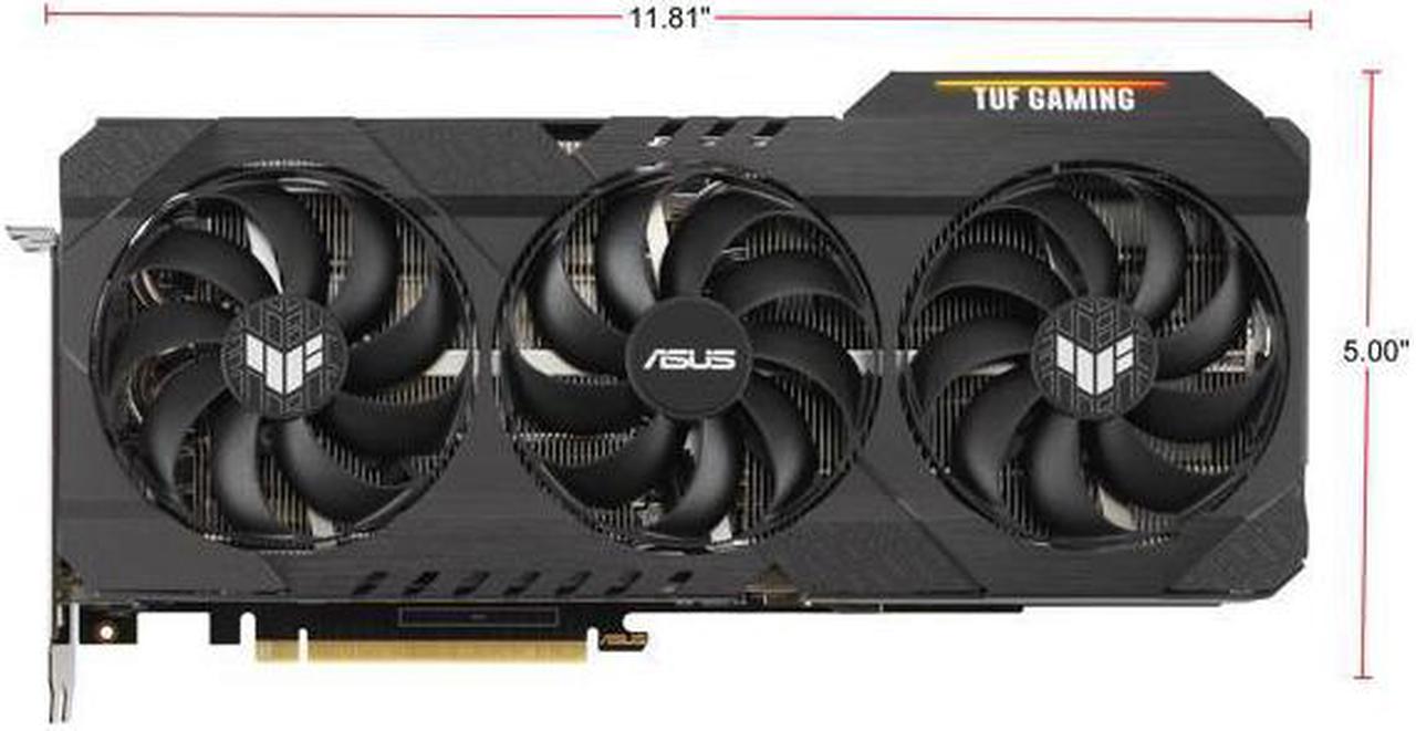 Alt view image 2 of 7 - ASUS TUF Gaming GeForce RTX 3090 24GB Gaming Graphics Cards, 384-Bit GDDR6X PCI Express 4.0 SLI Support Video Card TUF-RTX3090-O24G-GAMING