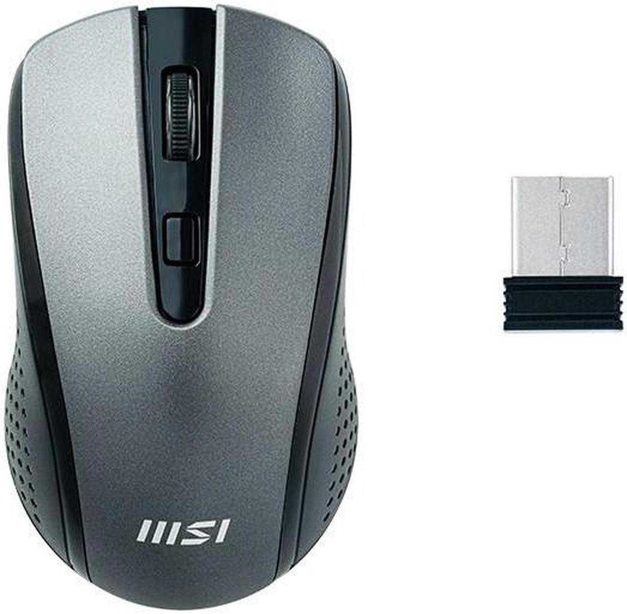 MSI Interceptor DS86W Wireless Mouse, up to 1600 DPI, USB2.0 interface,Ergonomics, Office Mouse