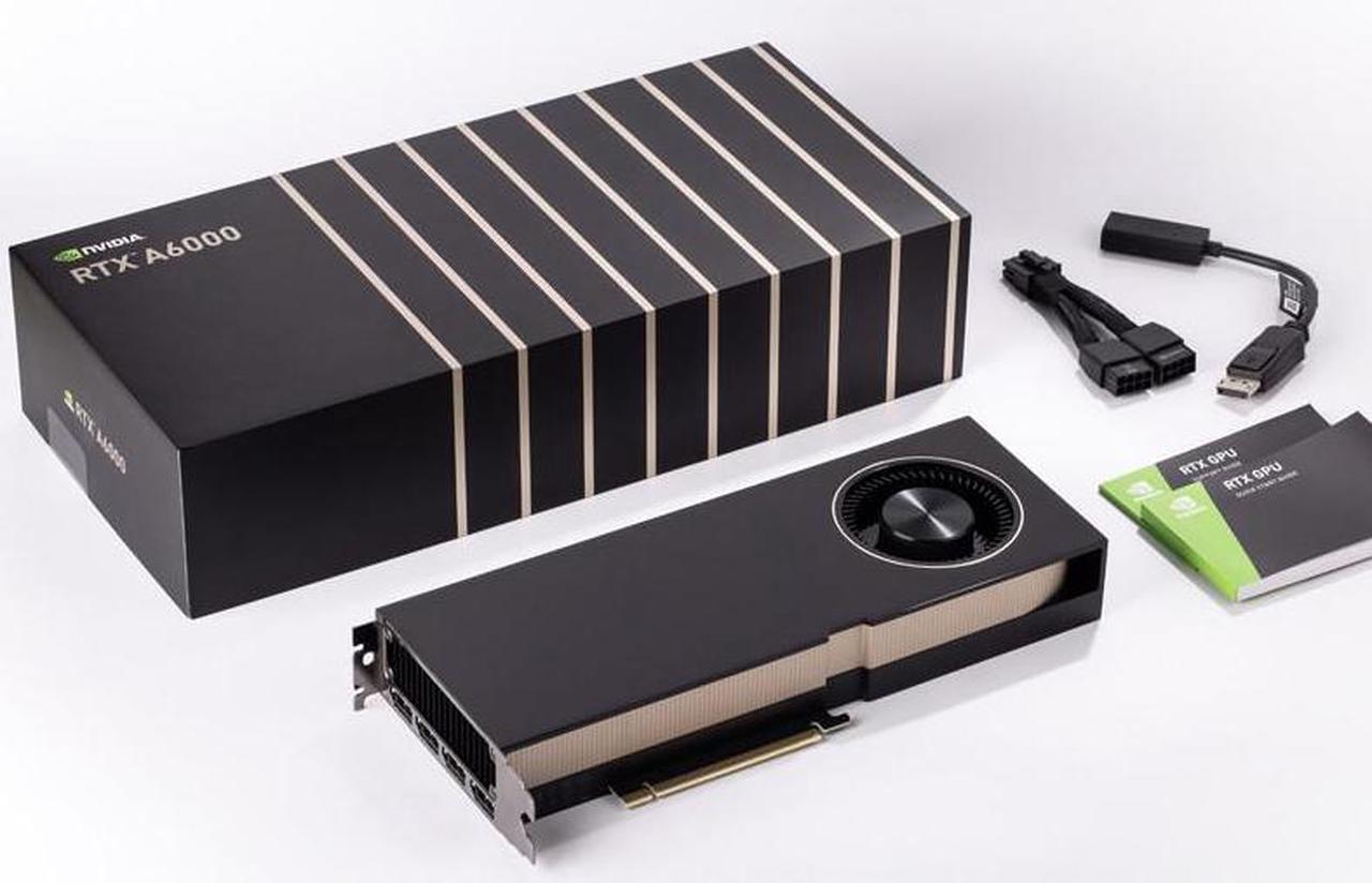 Alt view image 3 of 8 - NVIDIA RTX A6000 - Graphics card - RTX A6000 - 48GB GDDR6 384-bit, Support ECC, DP1.4a*4