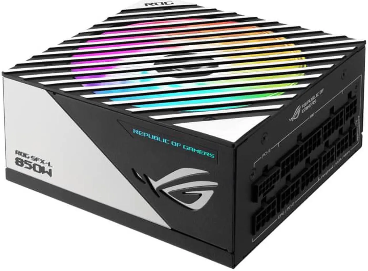 Main image of ASUS ROG Loki SFX-L 850W 80+  Platinum Efficiency Full Modular Power Supply, Compatible with PCIe Gen 5.0 and ATX 3.0, 120mm ARGB Fan, Support Aura Sync, PCIe 5.0 Power Supply