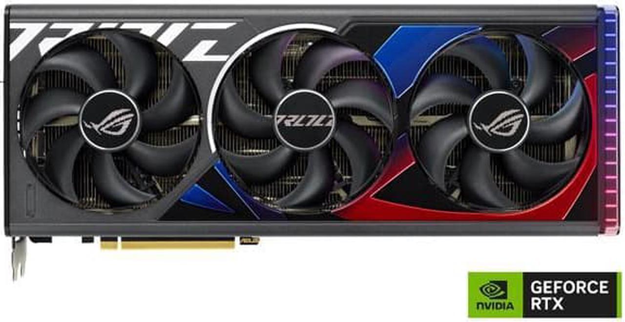 Alt view image 2 of 6 - ASUS ROG NVIDIA GeForce RTX 4090 OC Edition Video Card (PCIe 4.0, 24GB GDDR6X, HDMI 2.1, DisplayPort 1.4a, GPU Tweak) ROG-STRIX-RTX4090-O24G-GAMING