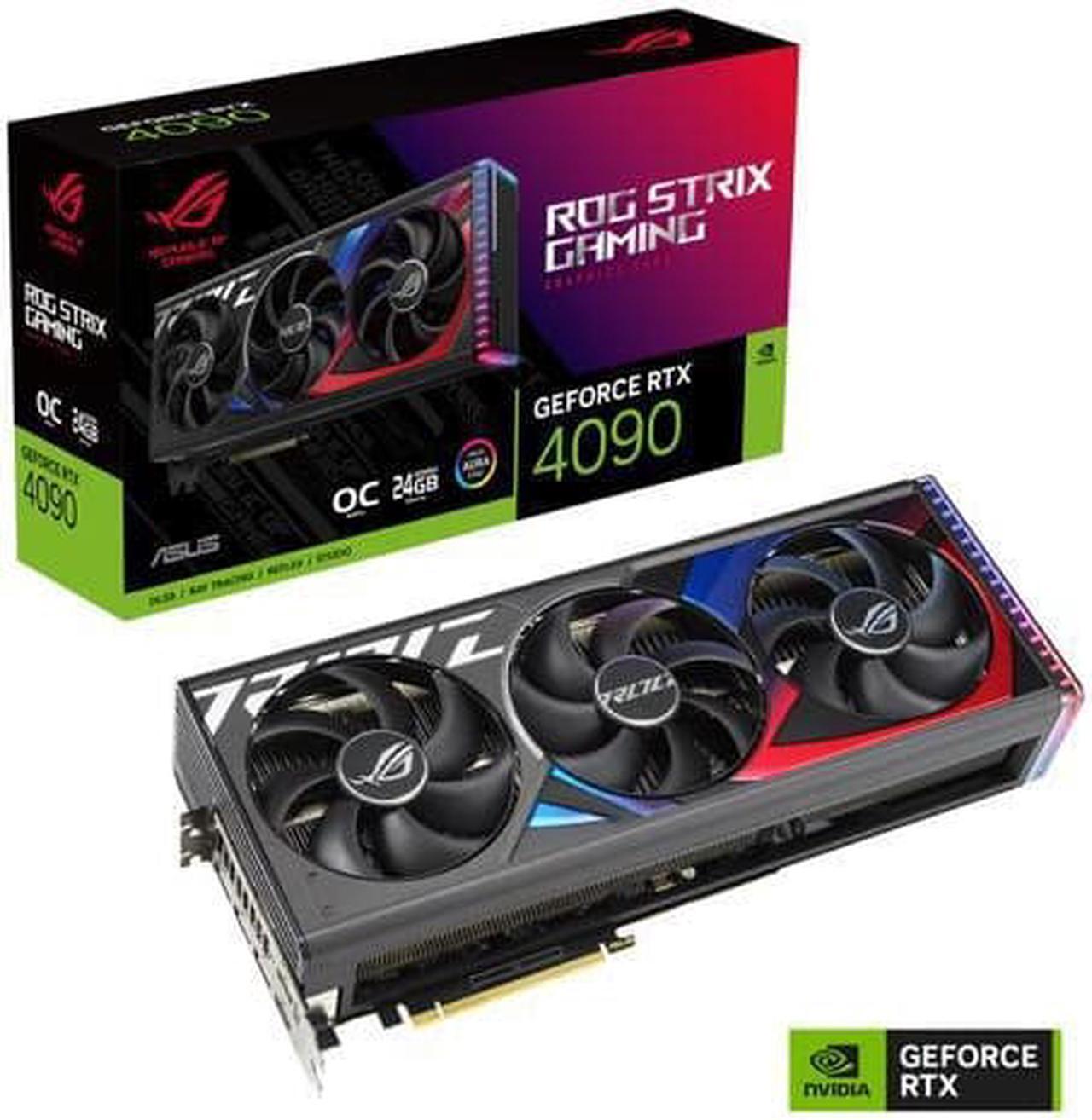 Alt view image 6 of 6 - ASUS ROG NVIDIA GeForce RTX 4090 OC Edition Video Card (PCIe 4.0, 24GB GDDR6X, HDMI 2.1, DisplayPort 1.4a, GPU Tweak) ROG-STRIX-RTX4090-O24G-GAMING